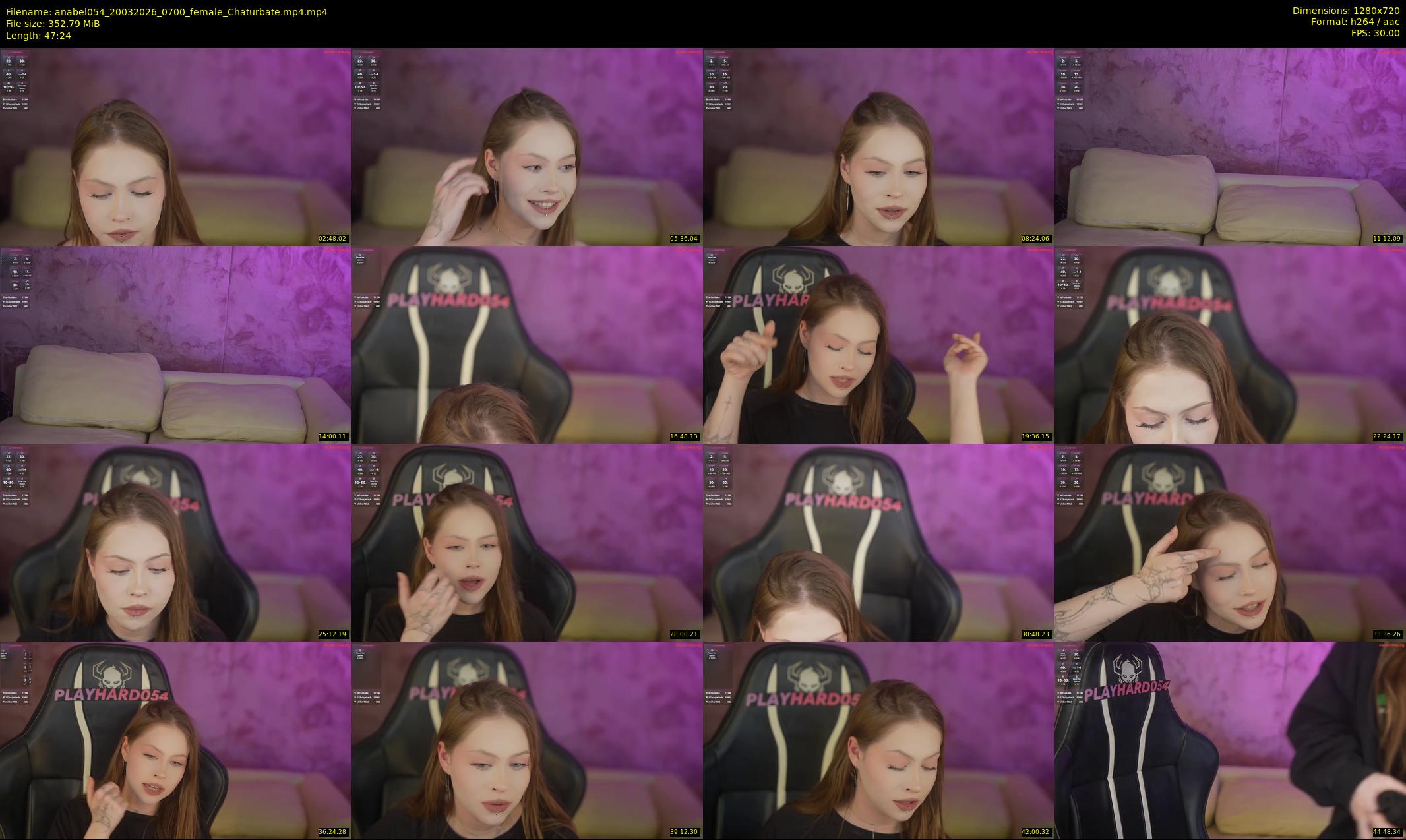 anabel054 — 48 minute Chaturbate female cam show recording, 720p, Mar 20, 2026