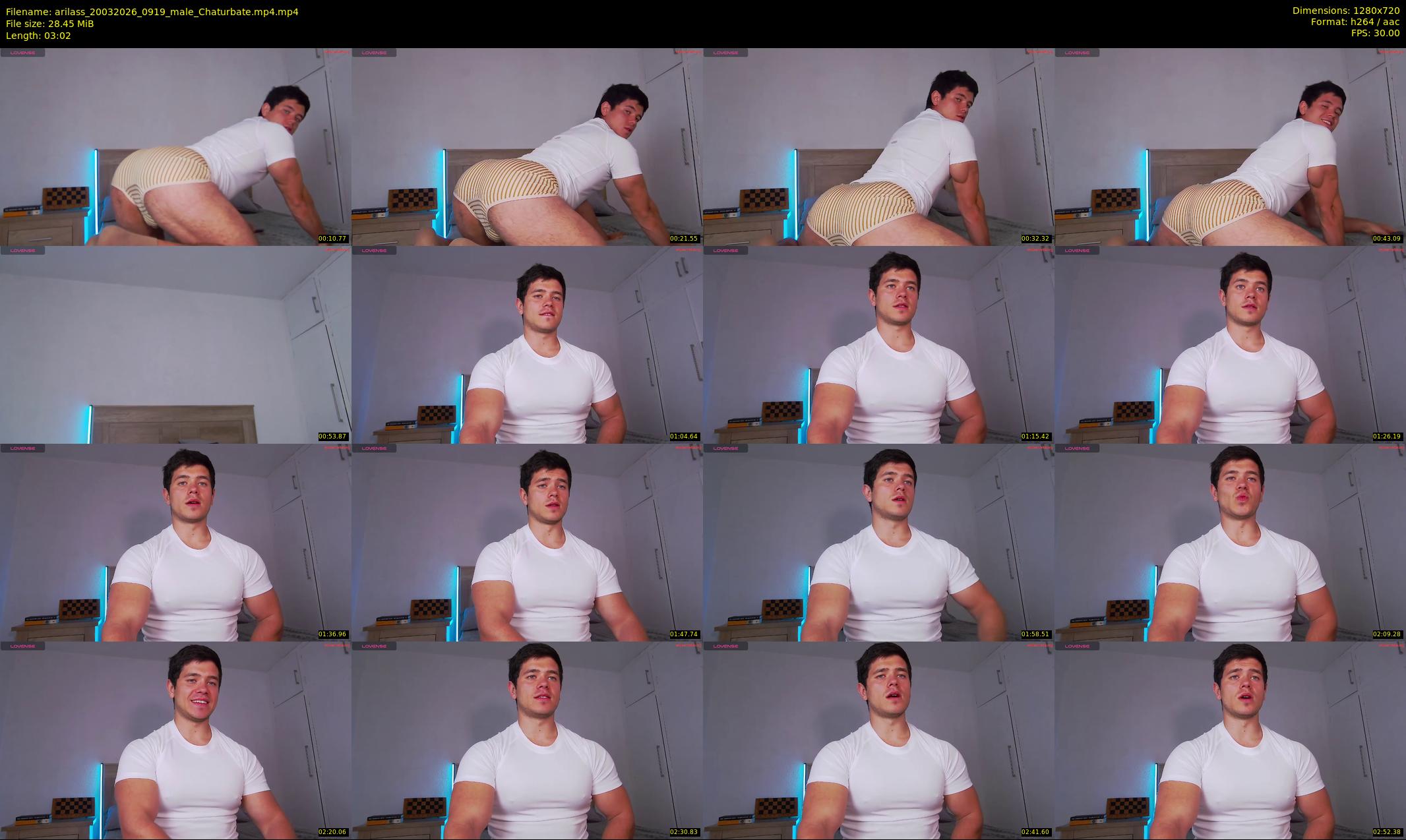 arilass — 4 minute Chaturbate male cam show recording, 720p, Mar 20, 2026