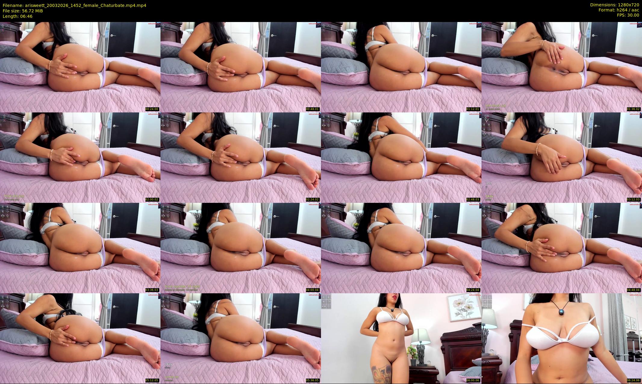 arisweett — 7 minute Chaturbate female cam show recording, 720p, Mar 20, 2026