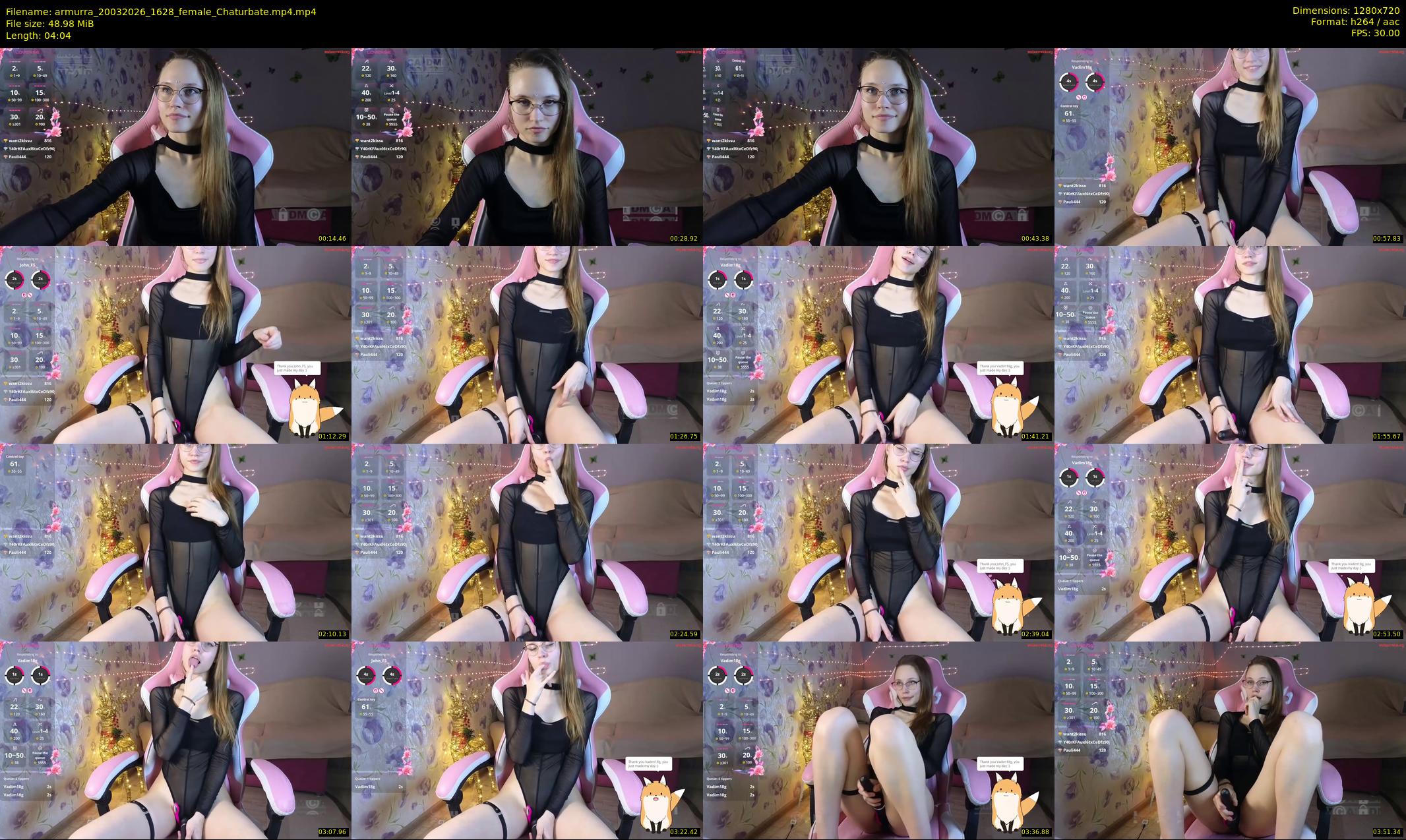 armurra — 5 minute Chaturbate female cam show recording, 720p, Mar 20, 2026