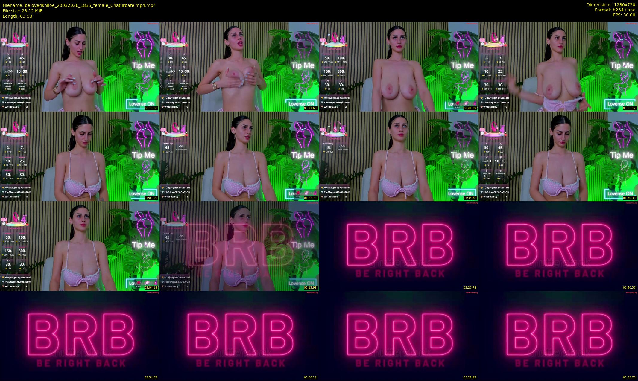belovedkhlloe — 4 minute Chaturbate female cam show recording, 720p, Mar 20, 2026