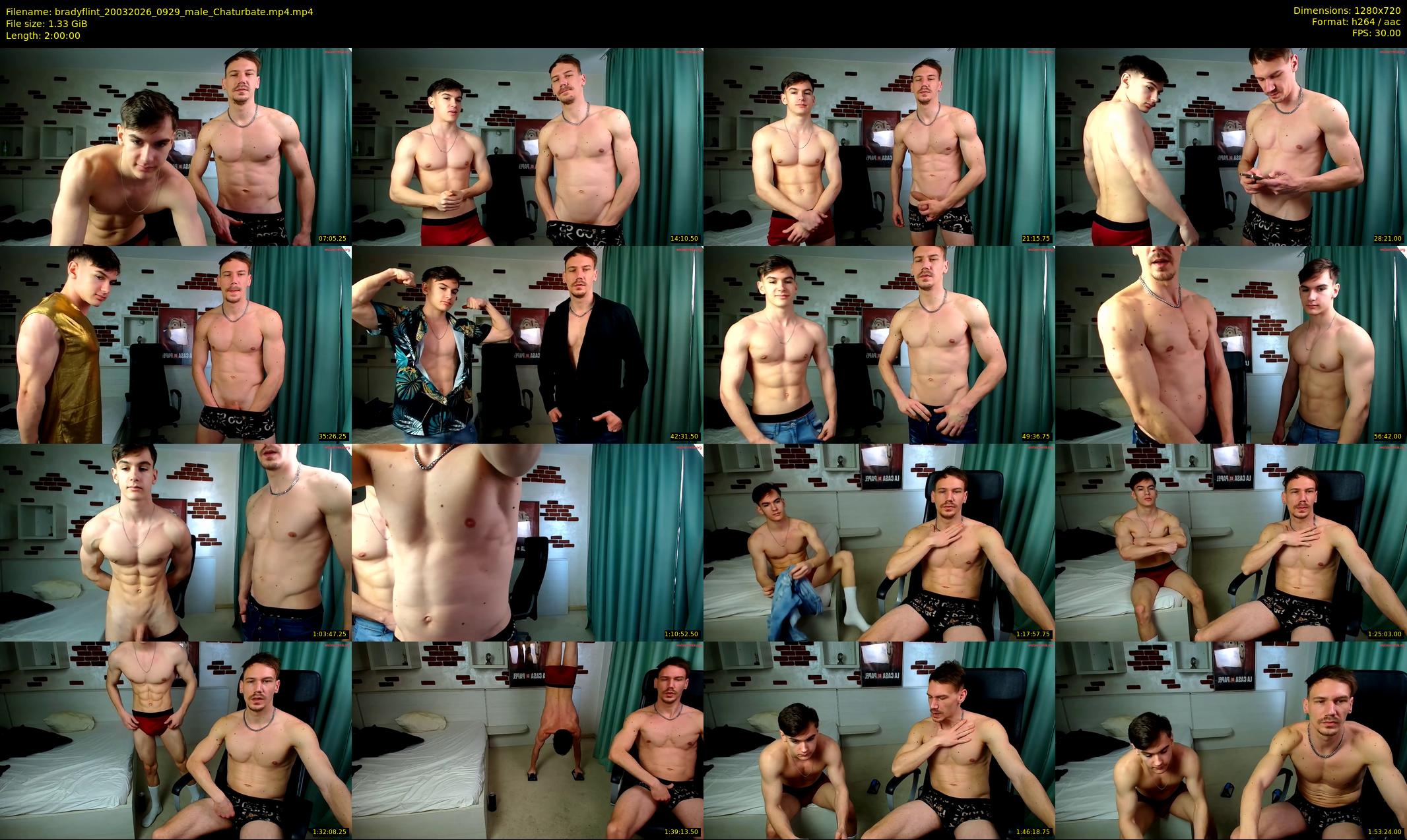 bradyflint — 120 minute Chaturbate male cam show recording, 720p, Mar 20, 2026