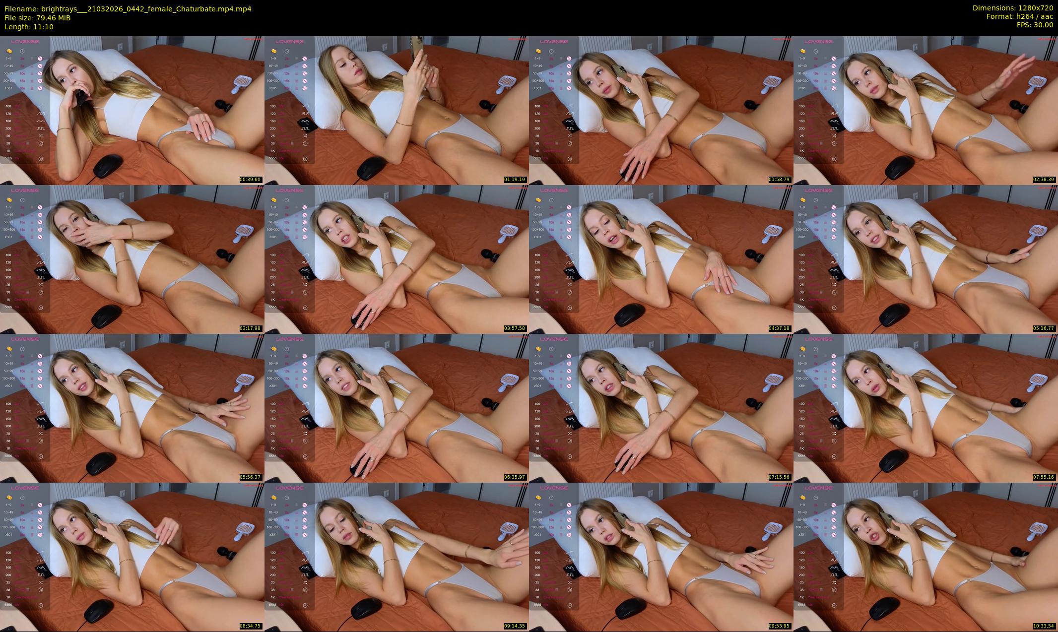 brightrays__ — 12 minute Chaturbate female cam show recording, 720p, Mar 21, 2026