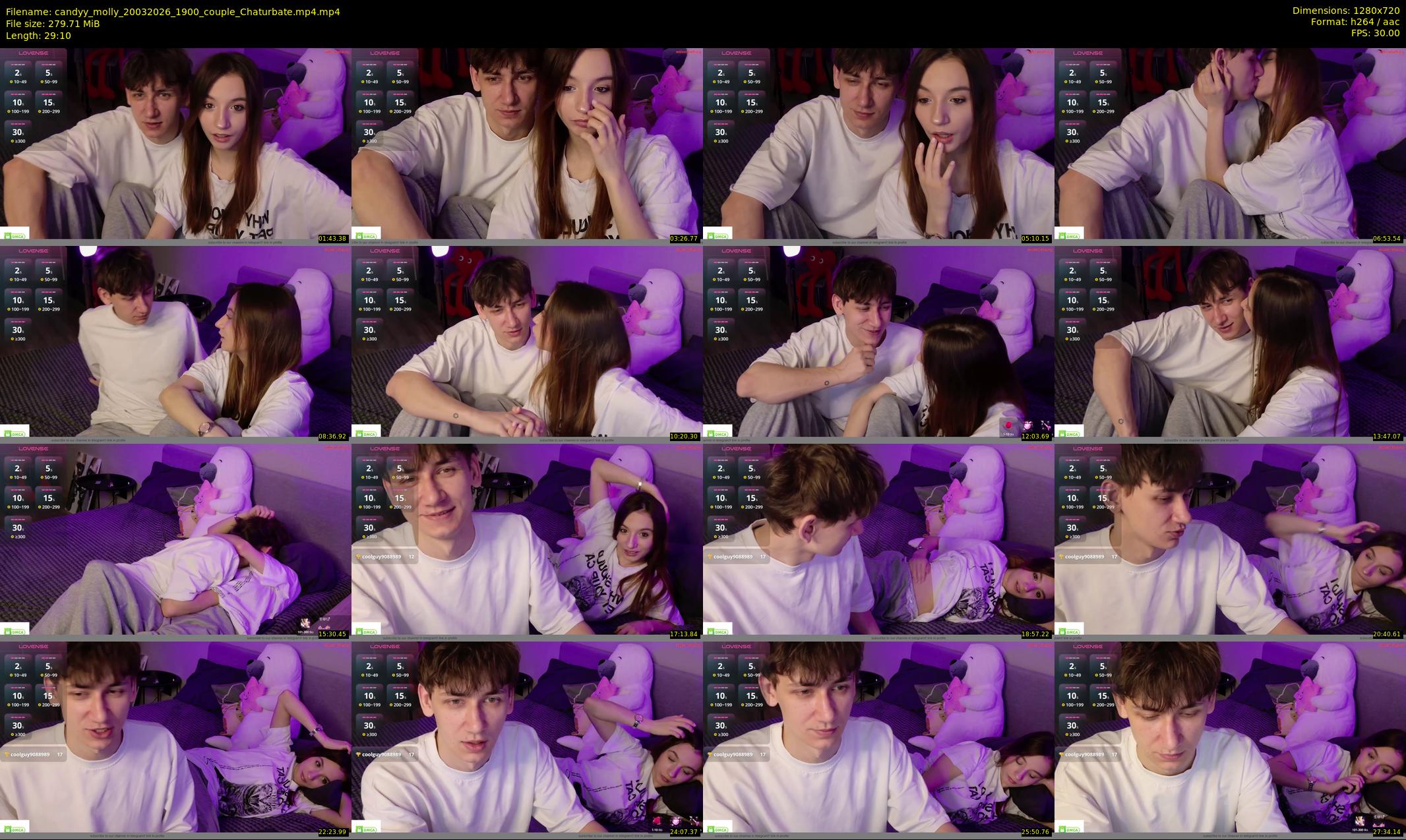 candyy_molly — 30 minute Chaturbate couple cam show recording, 720p, Mar 20, 2026