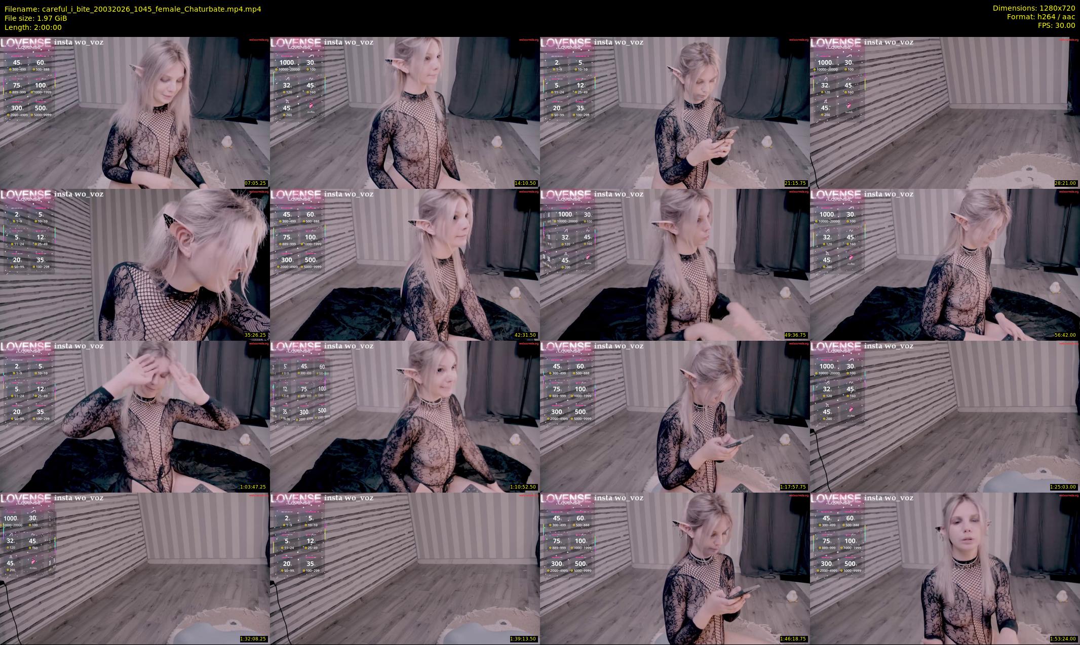 careful_i_bite — 120 minute Chaturbate female cam show recording, 720p, Mar 20, 2026