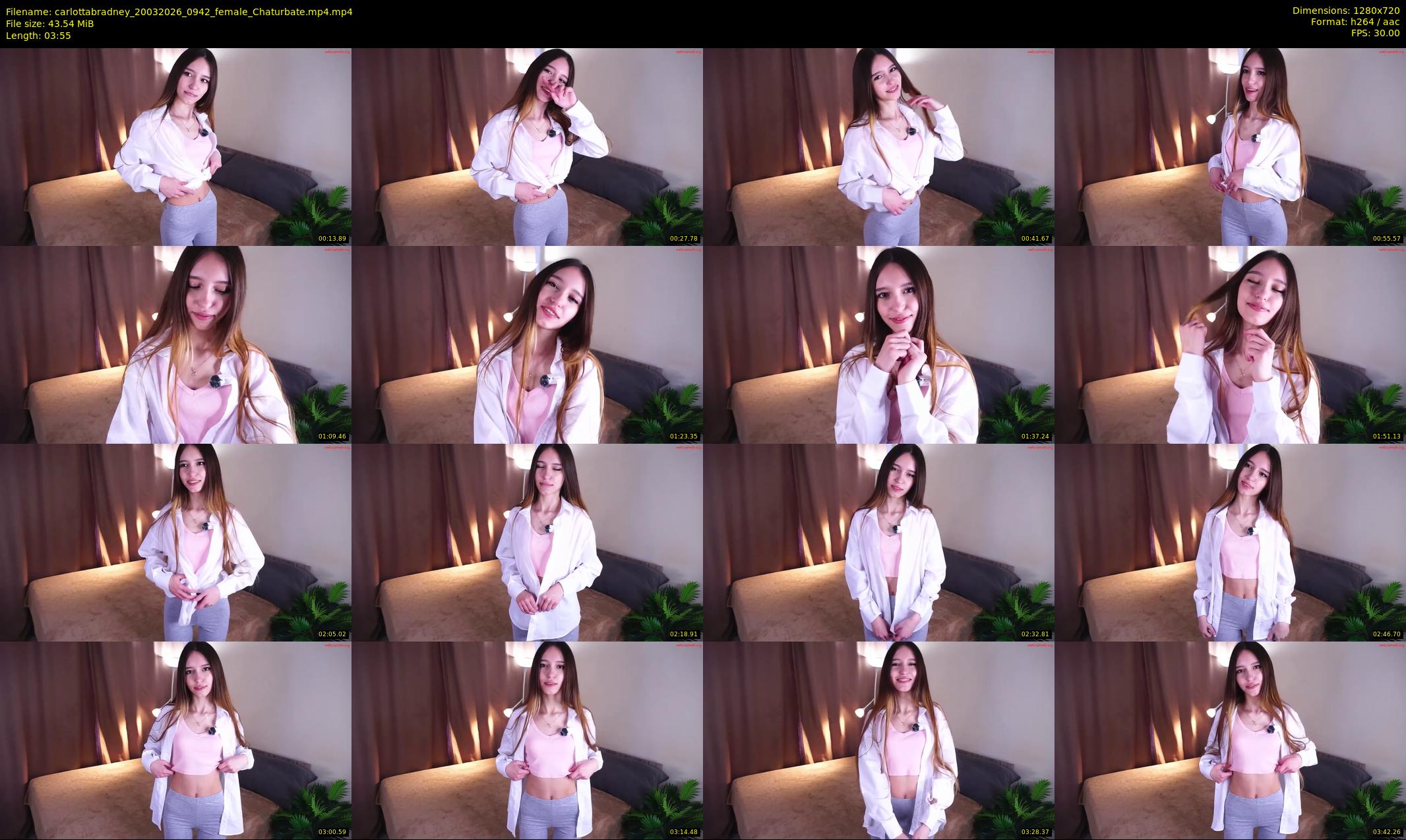 carlottabradney — 4 minute Chaturbate female cam show recording, 720p, Mar 20, 2026