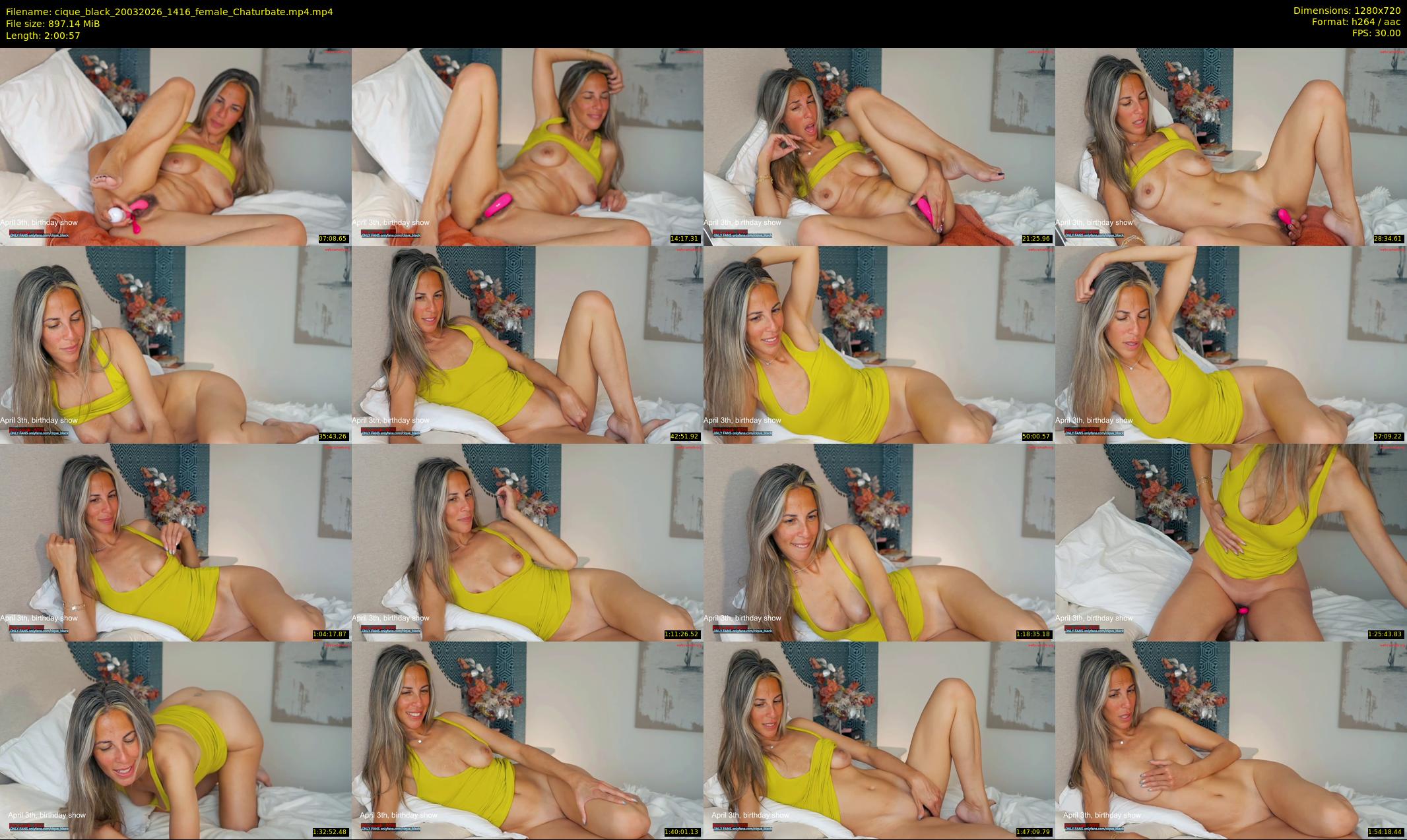 cique_black — 121 minute Chaturbate female cam show recording, 720p, Mar 20, 2026