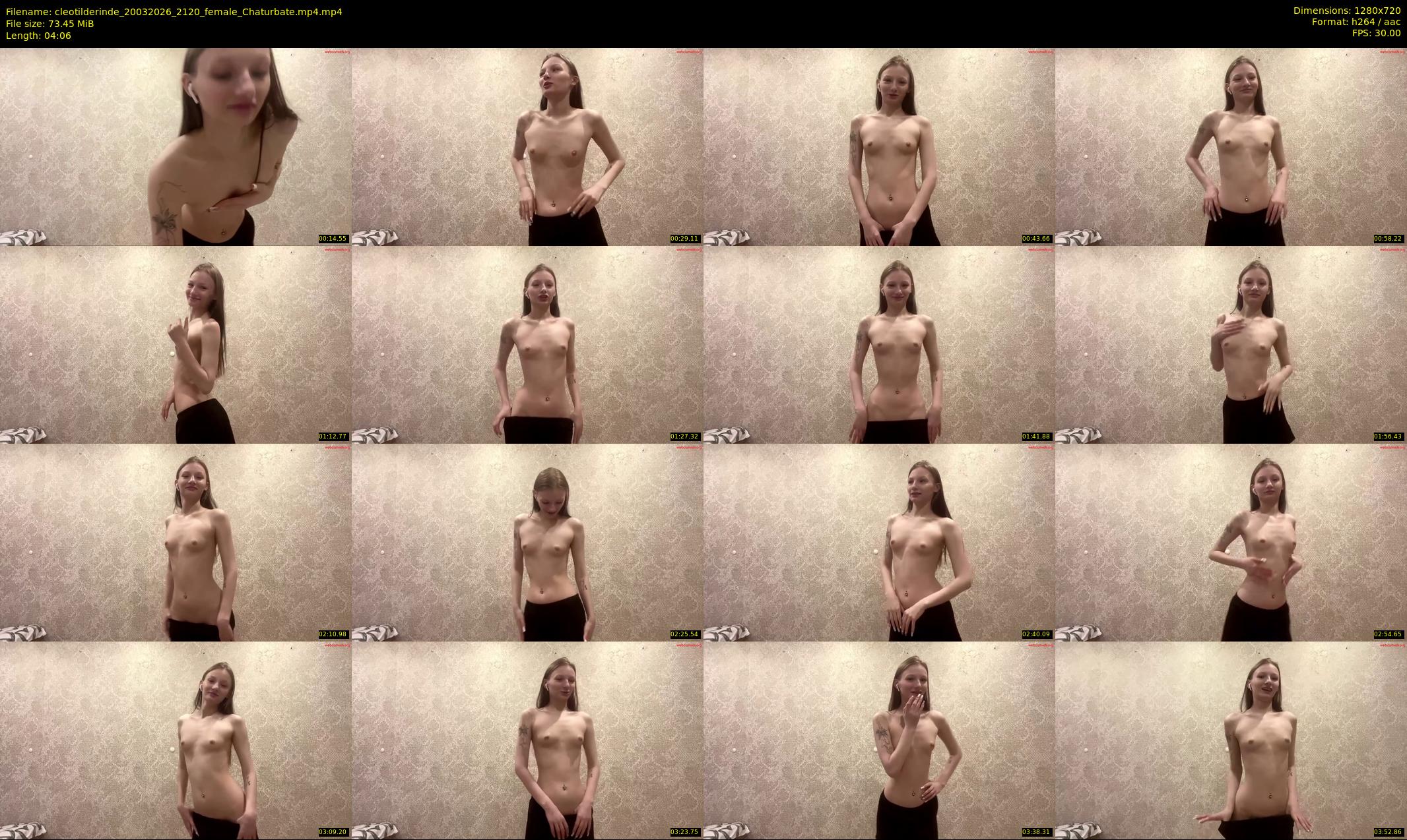 cleotilderinde — 5 minute Chaturbate female cam show recording, 720p, Mar 20, 2026