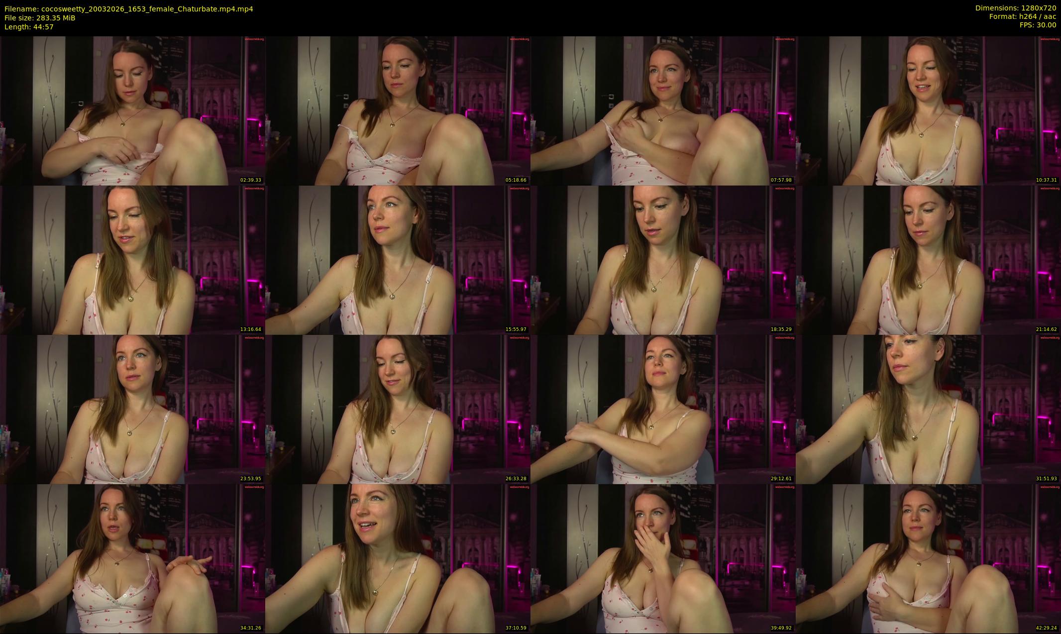 cocosweetty — 45 minute Chaturbate female cam show recording, 720p, Mar 20, 2026
