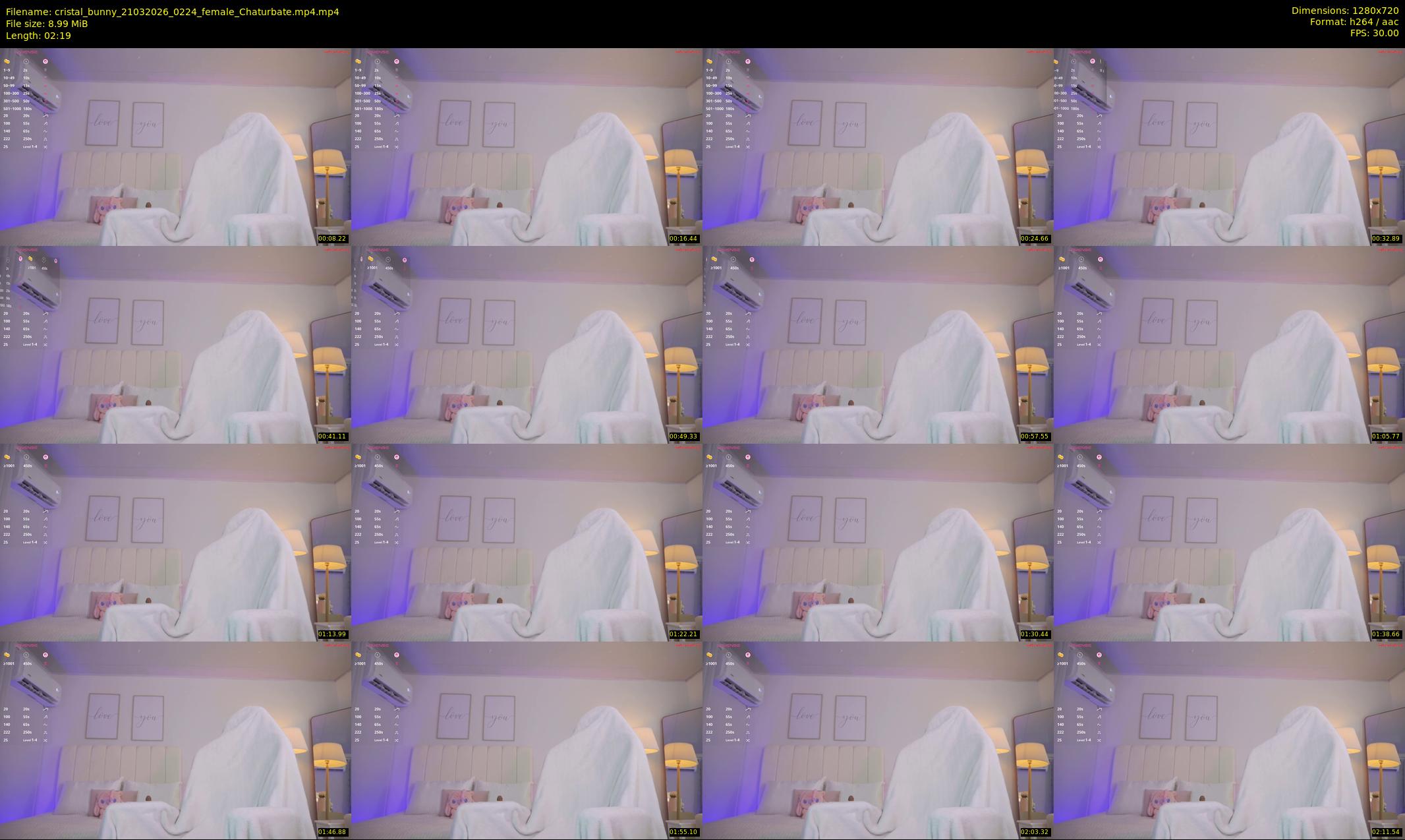 cristal_bunny — 3 minute Chaturbate female cam show recording, 720p, Mar 21, 2026