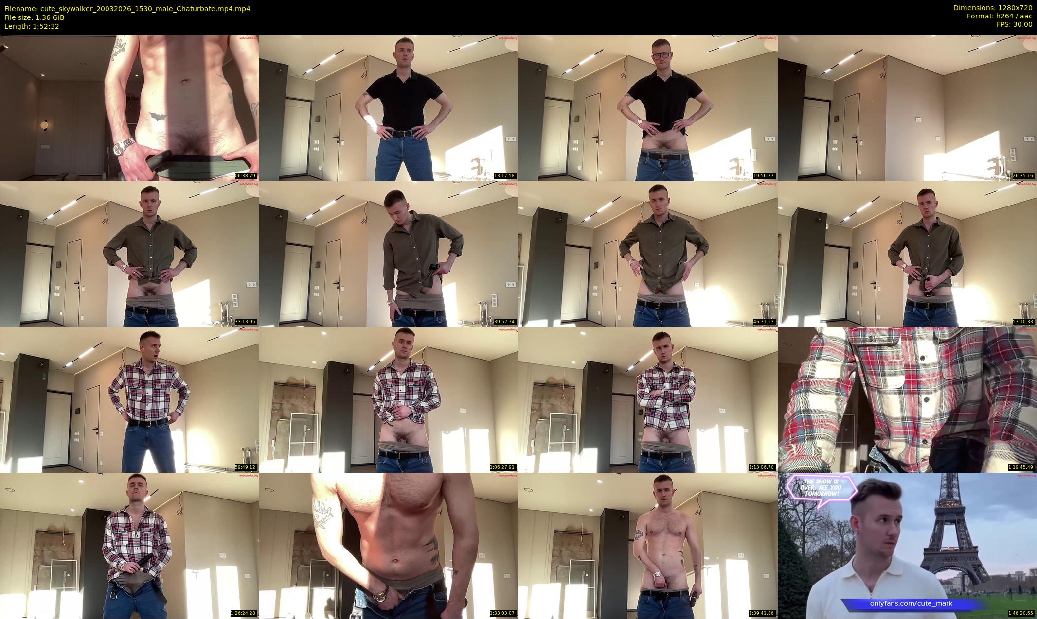 cute_skywalker — 113 minute Chaturbate male cam show recording, 720p, Mar 20, 2026