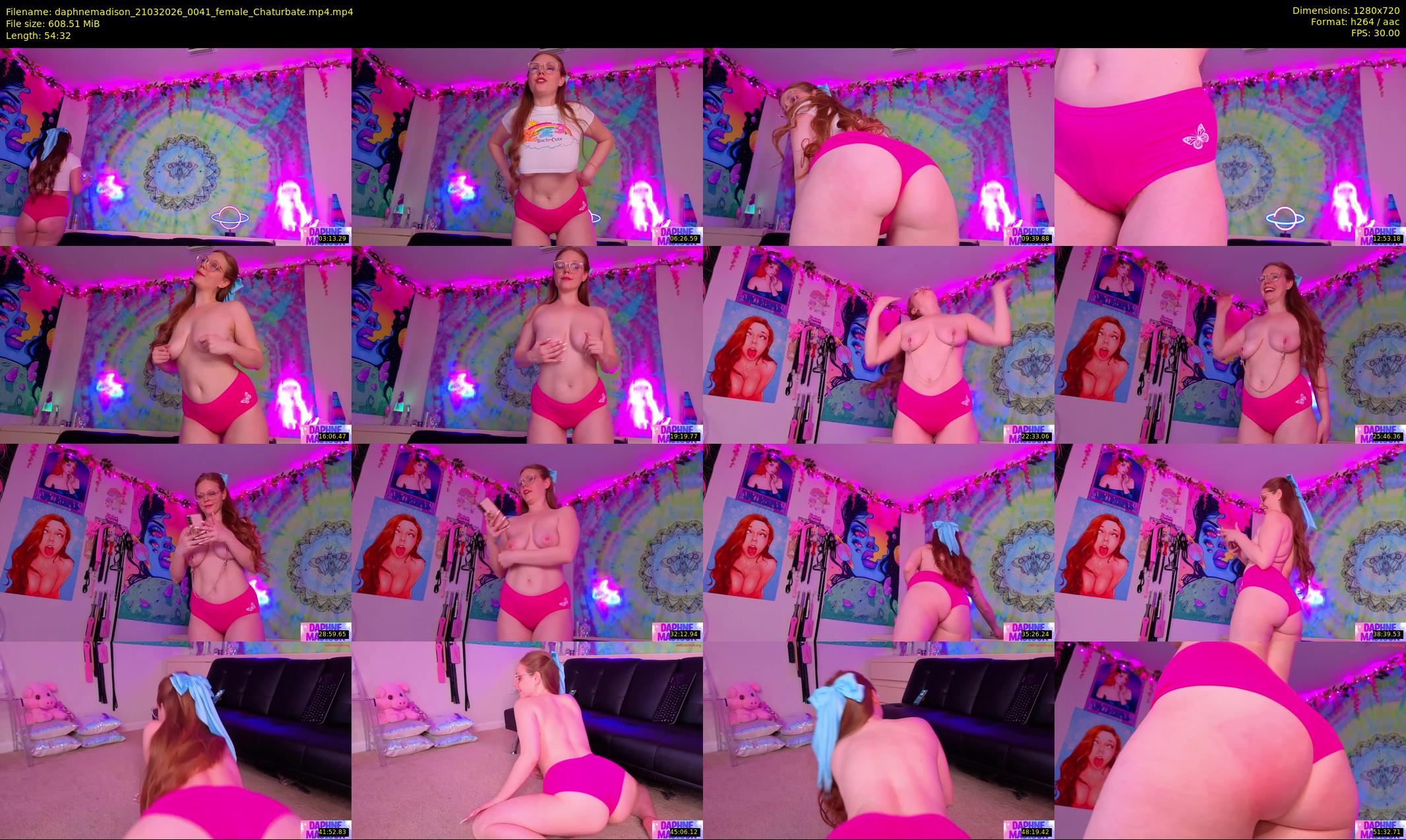 daphnemadison — 55 minute Chaturbate couple cam show recording, 720p, Mar 21, 2026