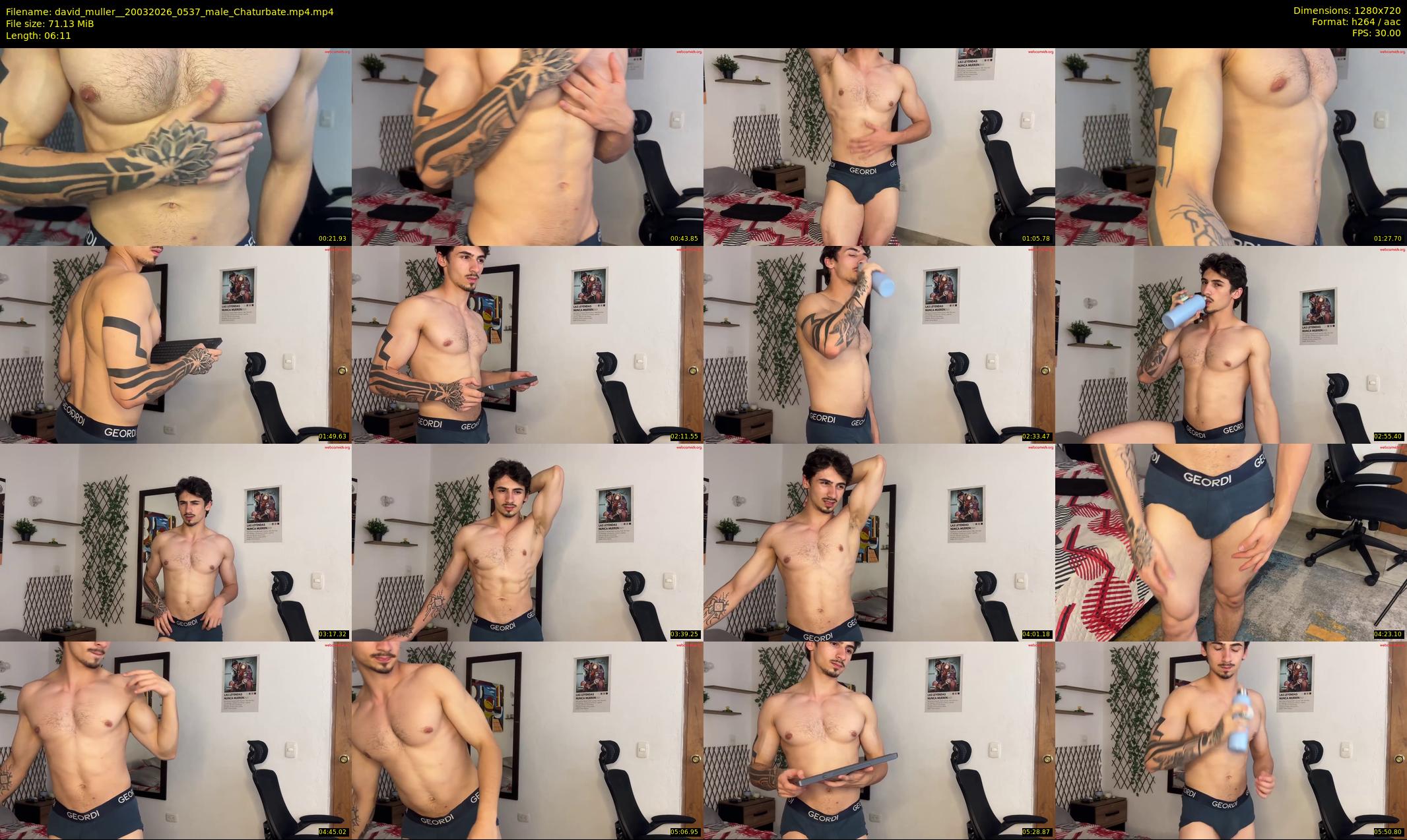 david_muller_ — 7 minute Chaturbate male cam show recording, 720p, Mar 20, 2026