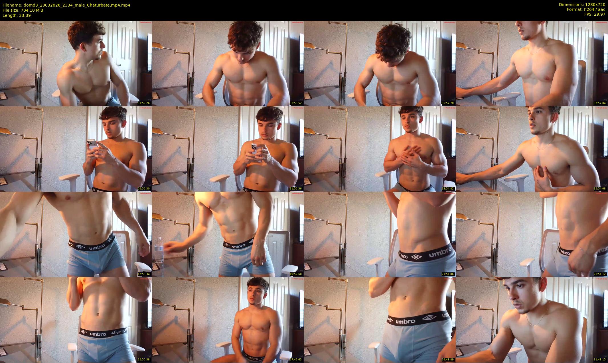 domd3 — 34 minute Chaturbate male cam show recording, 720p, Mar 20, 2026