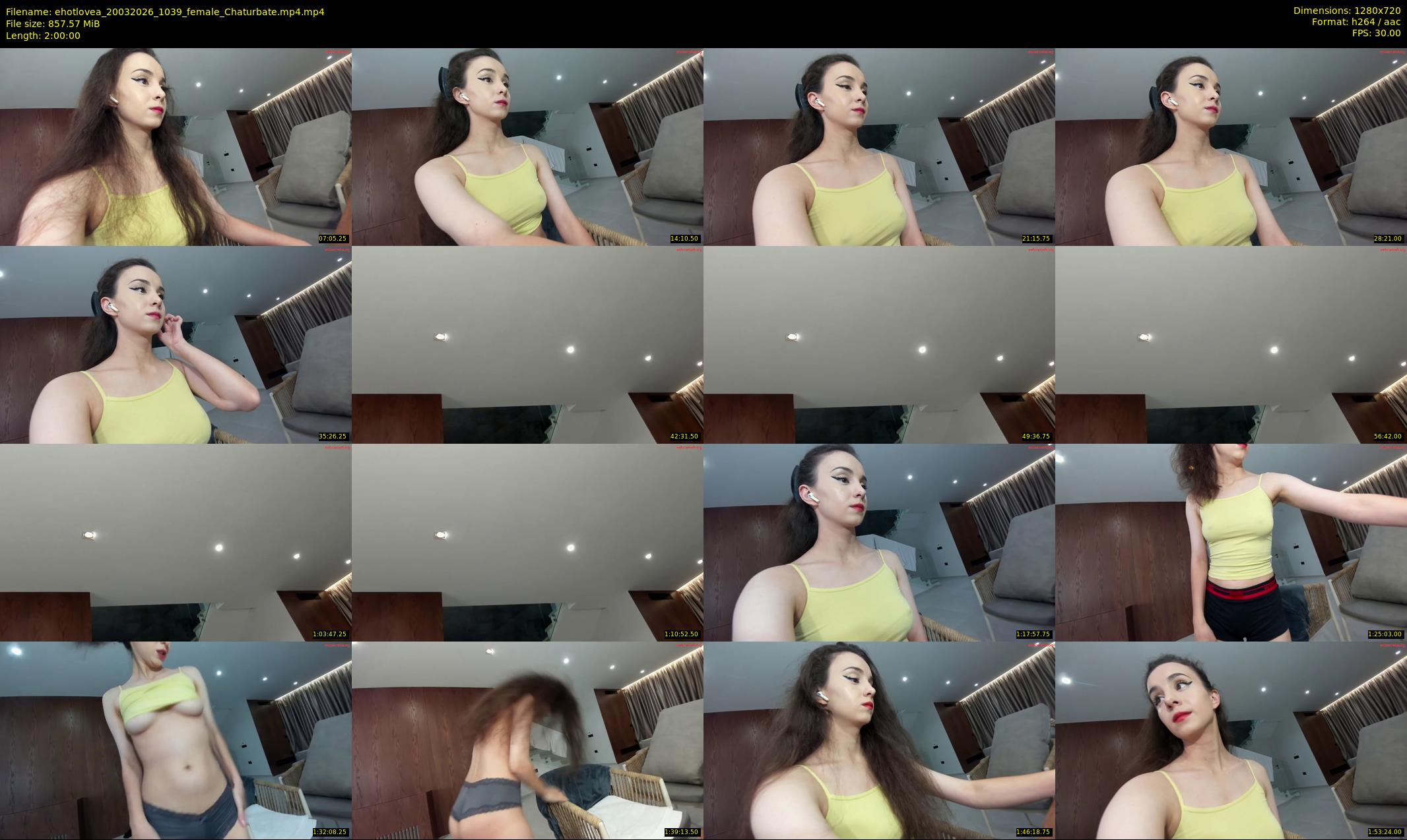 ehotlovea — 120 minute Chaturbate female cam show recording, 720p, Mar 20, 2026