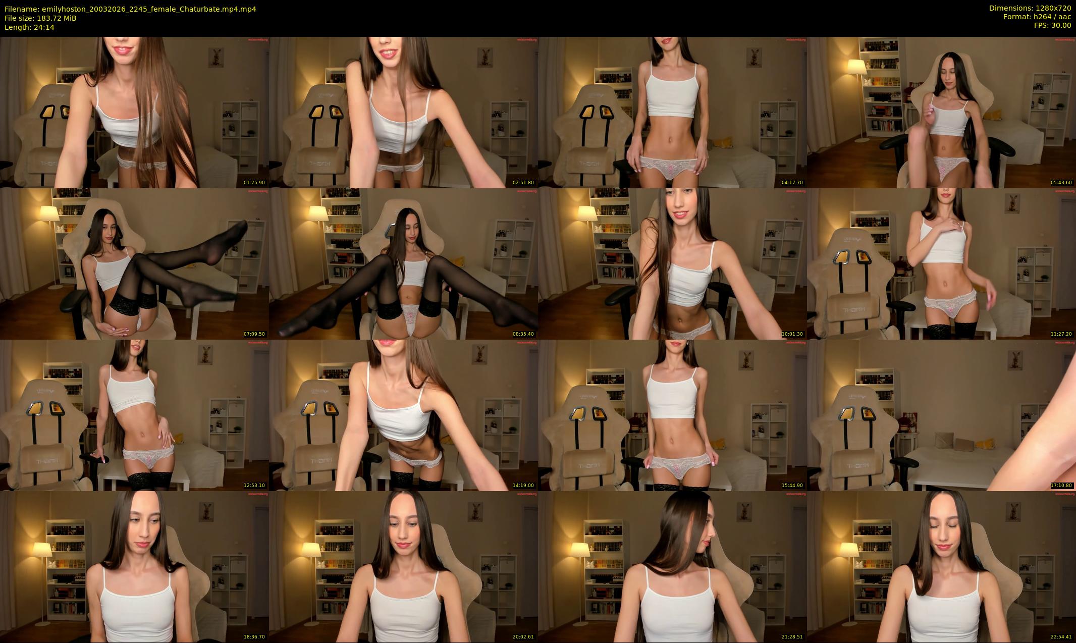 emilyhoston — 25 minute Chaturbate female cam show recording, 720p, Mar 20, 2026