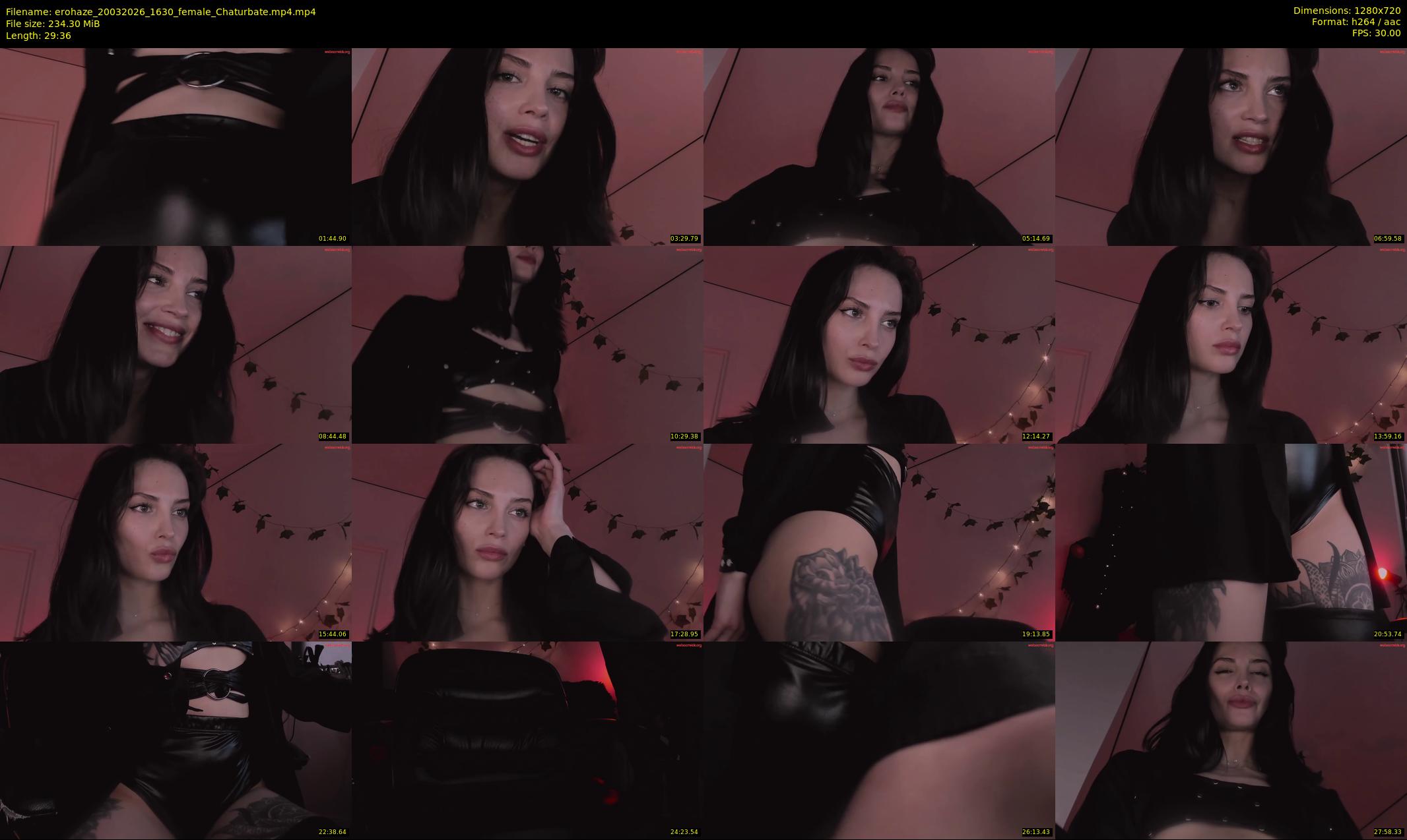 erohaze — 30 minute Chaturbate female cam show recording, 720p, Mar 20, 2026