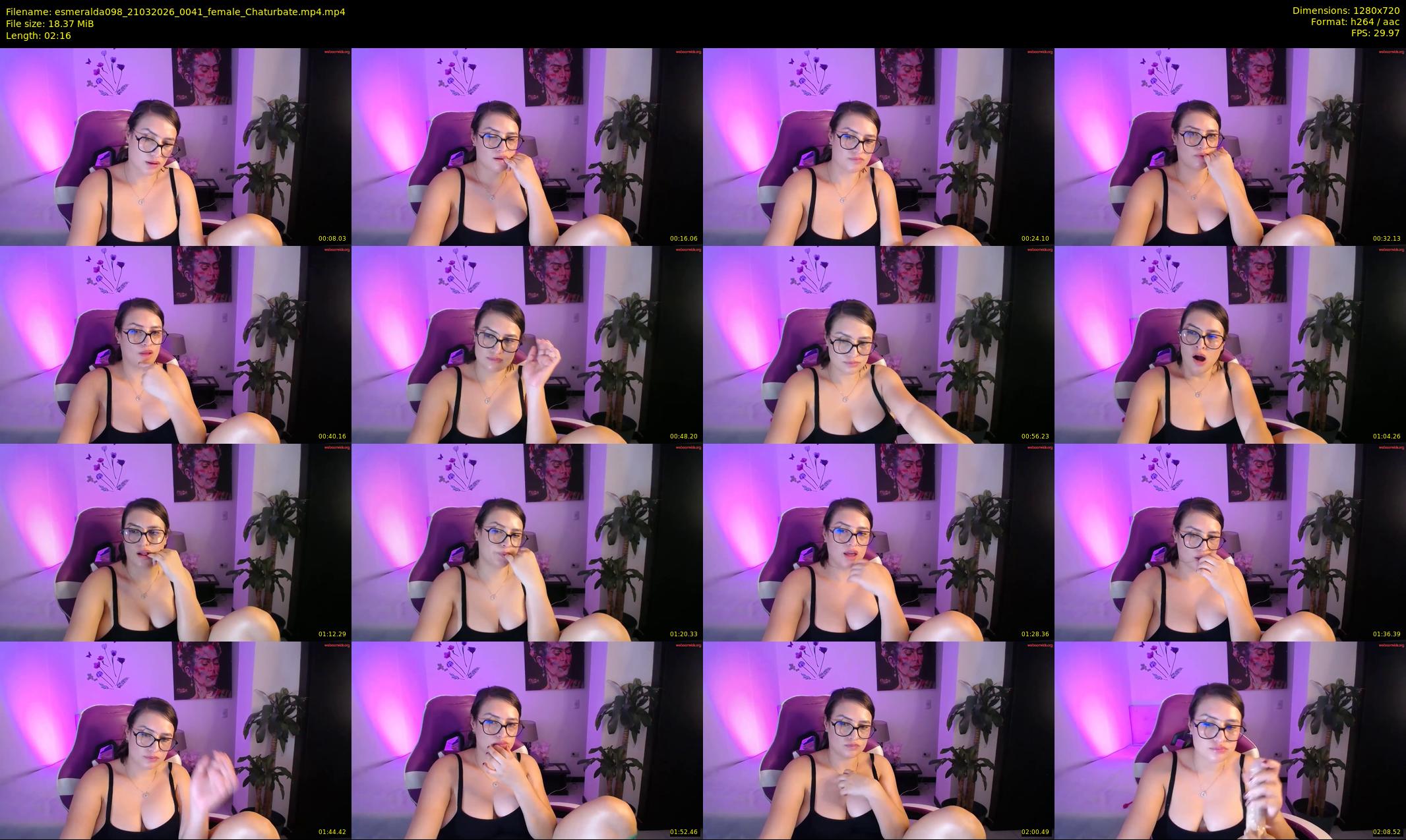 esmeralda098 — 3 minute Chaturbate female cam show recording, 720p, Mar 21, 2026