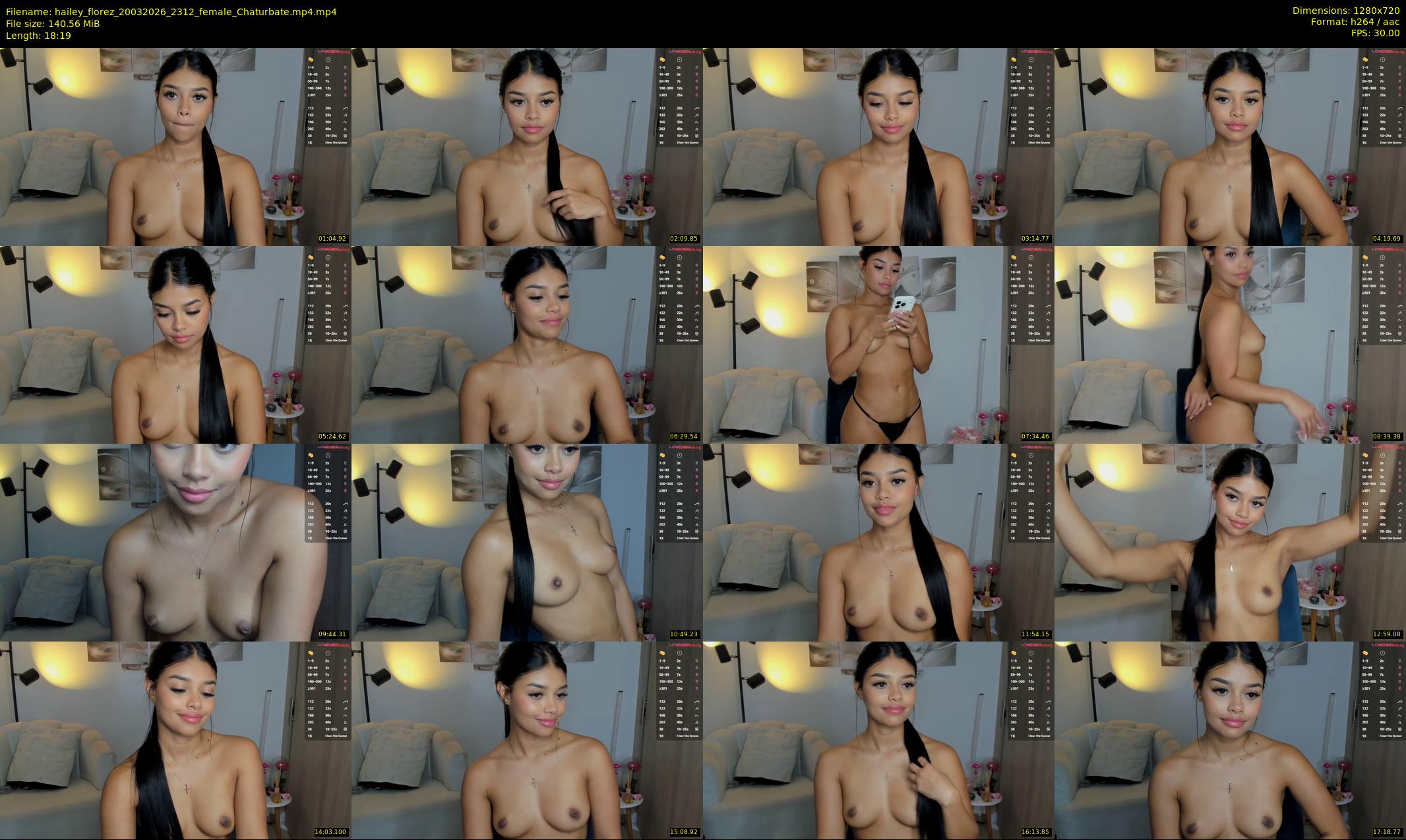 hailey_florez — 19 minute Chaturbate female cam show recording, 720p, Mar 20, 2026