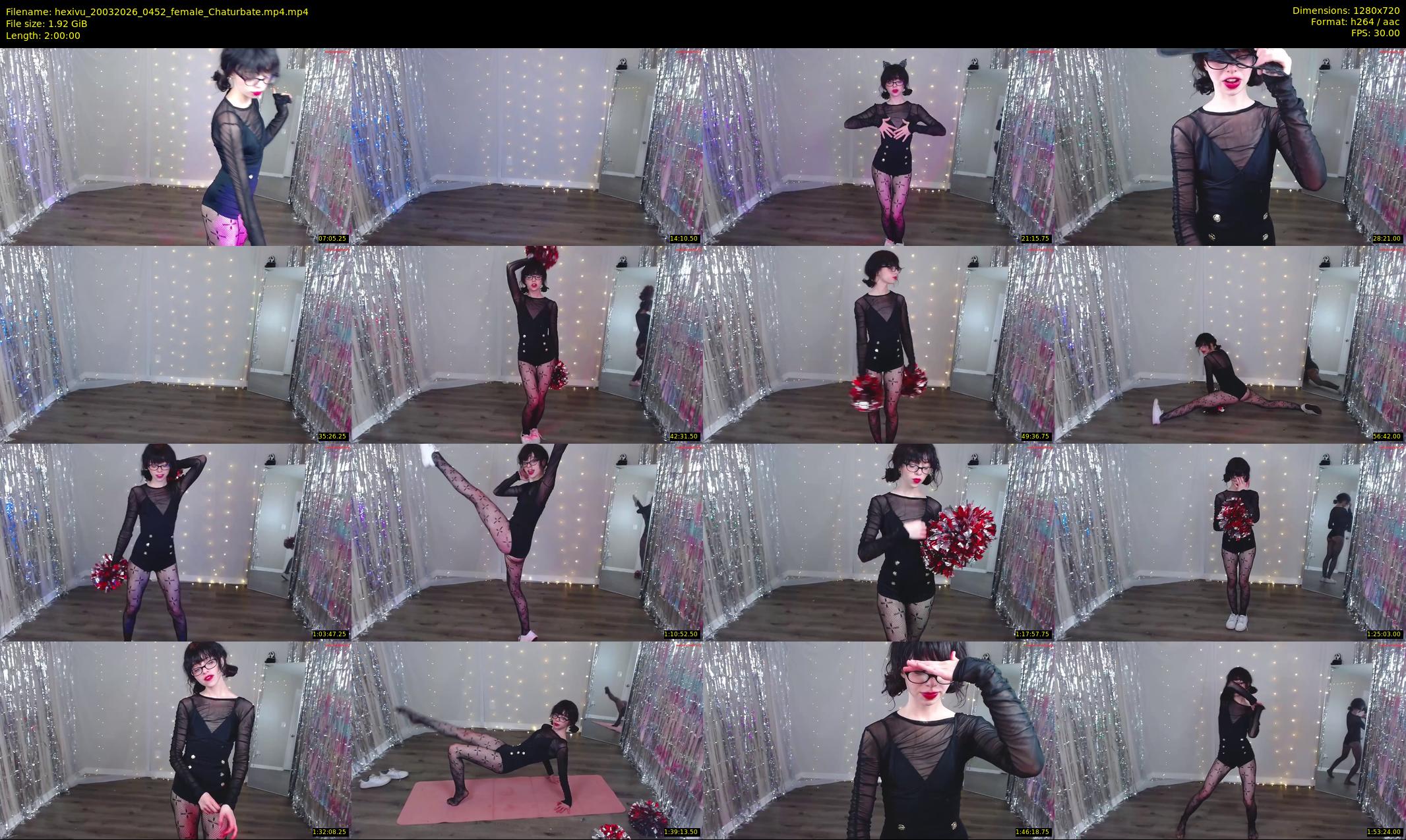 hexivu — 120 minute Chaturbate female cam show recording, 720p, Mar 20, 2026