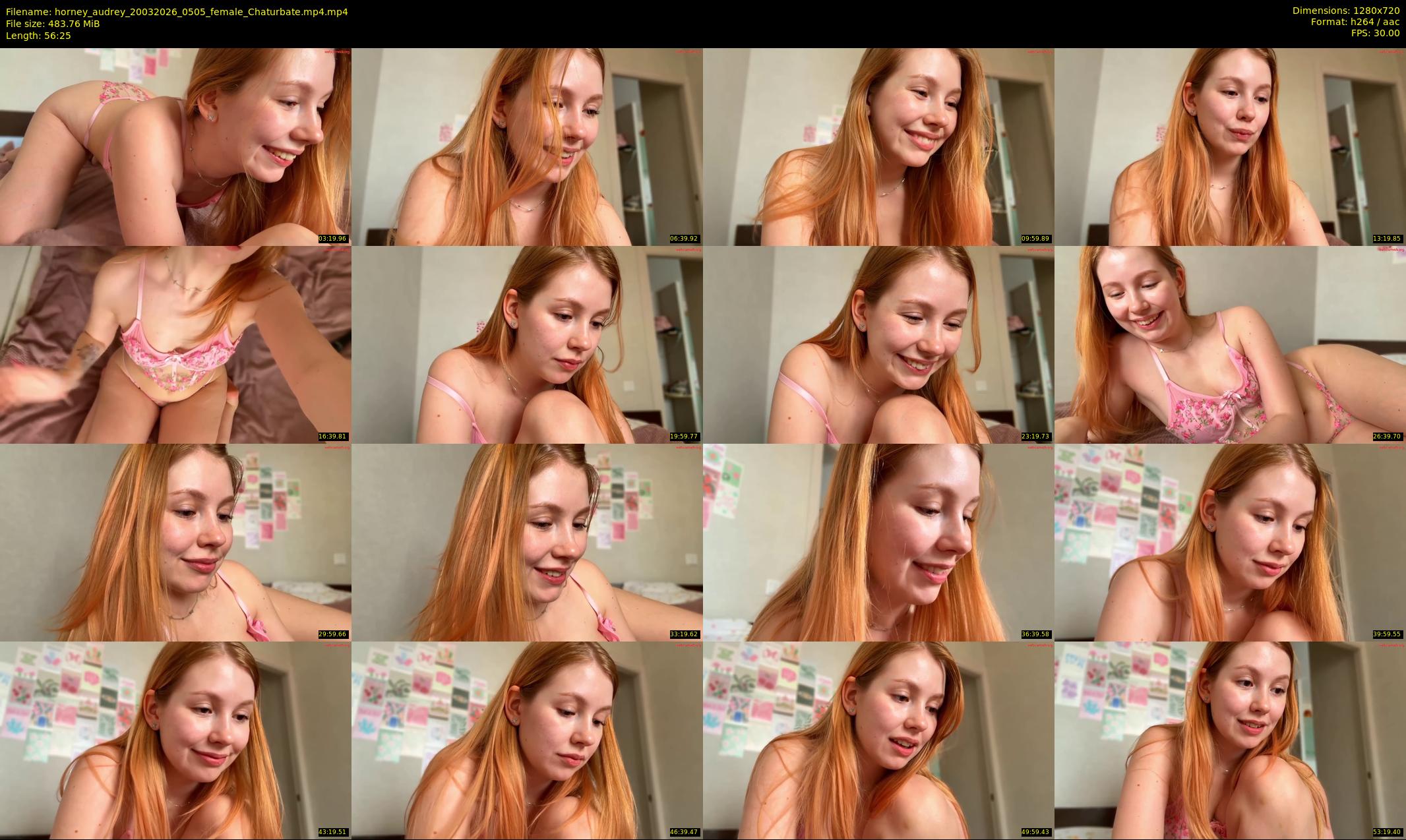 horney_audrey — 57 minute Chaturbate female cam show recording, 720p, Mar 20, 2026