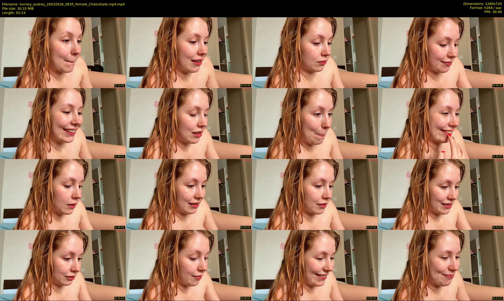 horney_audrey — 4 minute Chaturbate female cam show recording, 720p, Mar 20, 2026