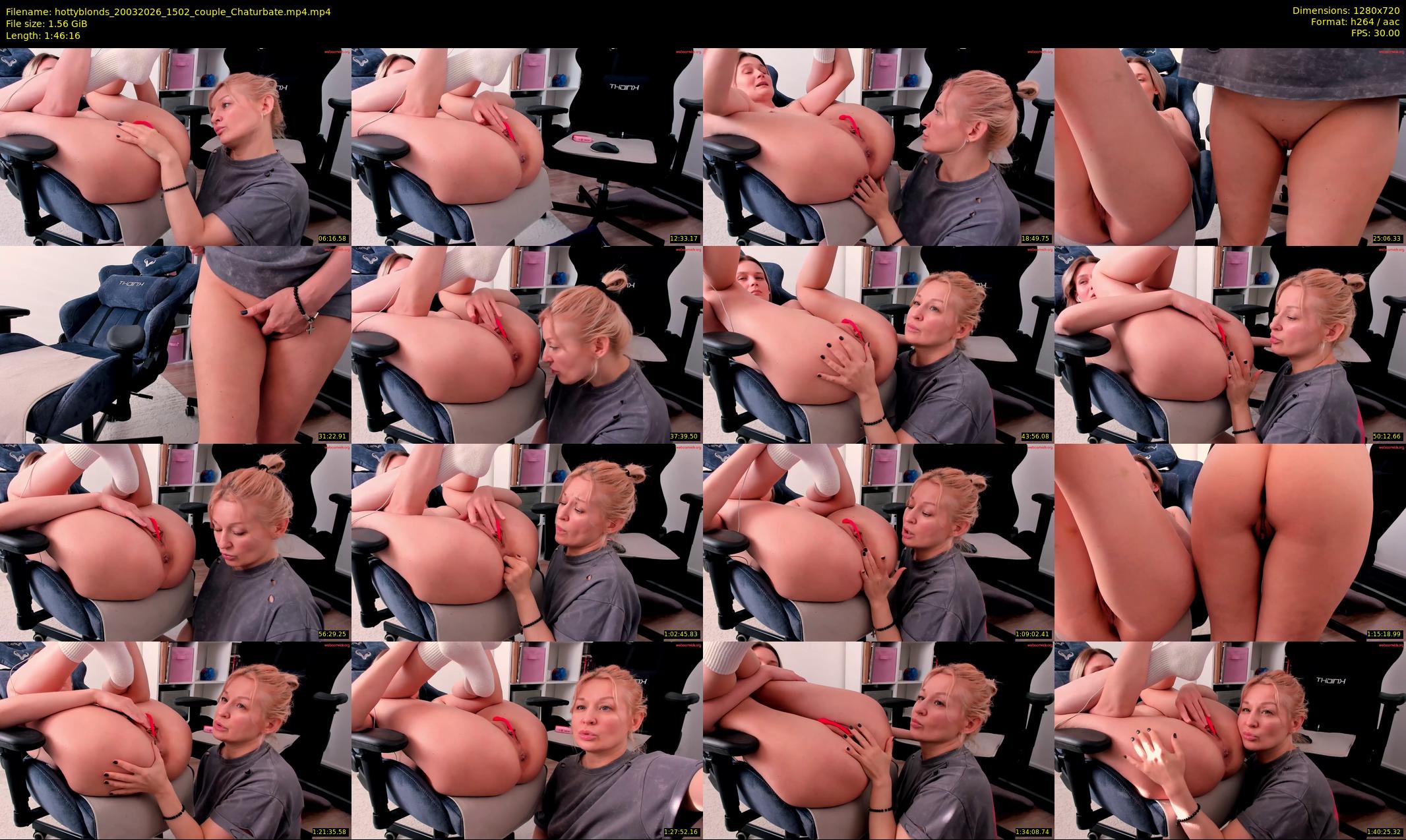 hottyblonds — 107 minute Chaturbate couple cam show recording, 720p, Mar 20, 2026