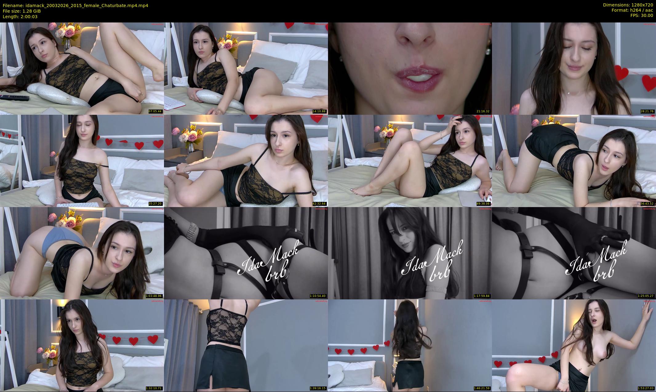 idamack — 121 minute Chaturbate female cam show recording, 720p, Mar 20, 2026
