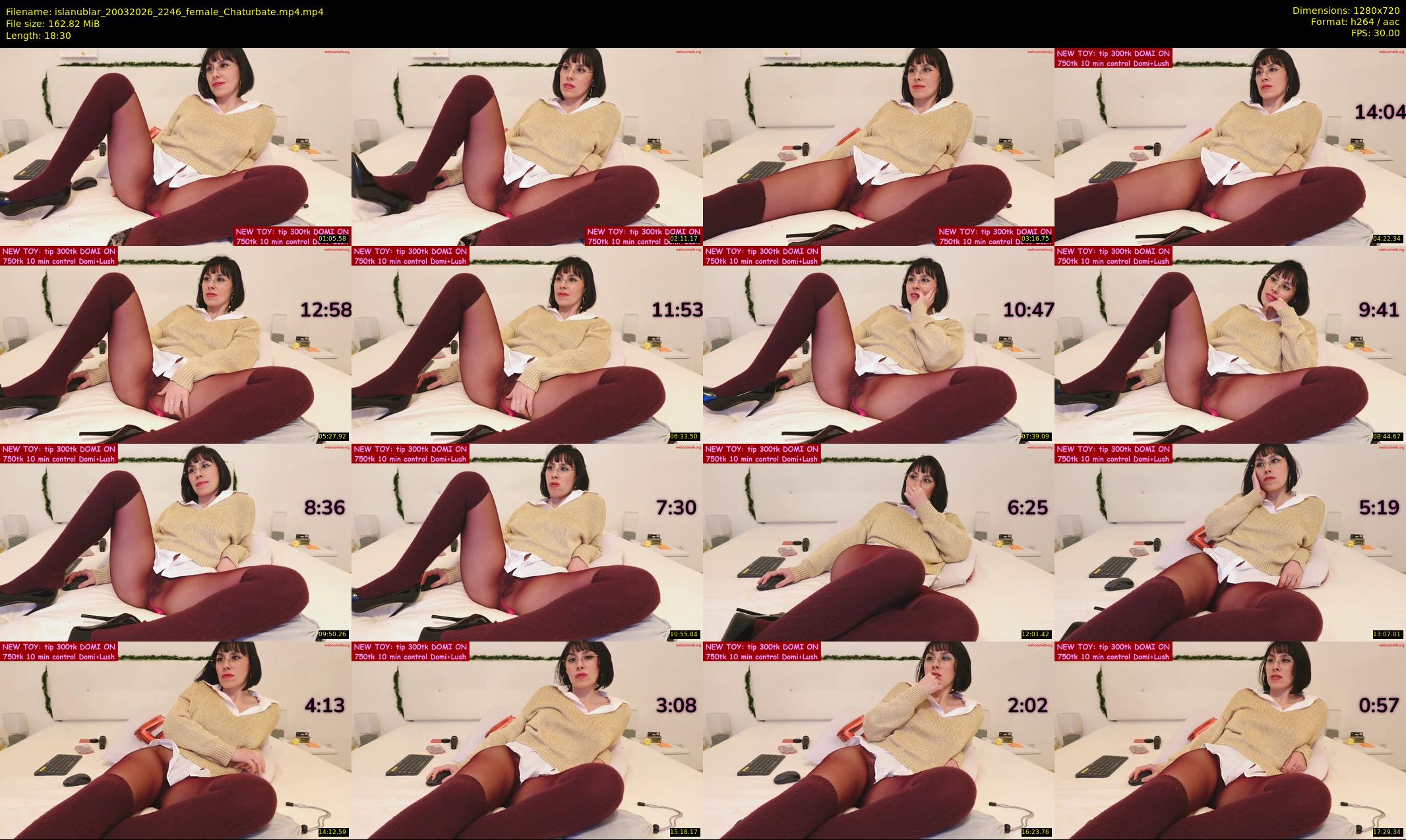 islanublar — 19 minute Chaturbate female cam show recording, 720p, Mar 20, 2026