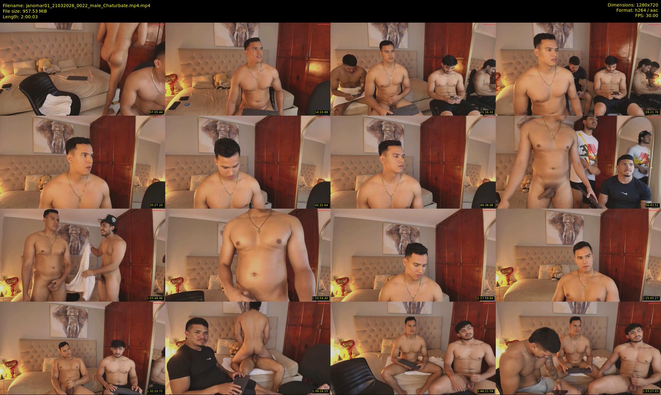 janomar01 — 121 minute Chaturbate male cam show recording, 720p, Mar 21, 2026