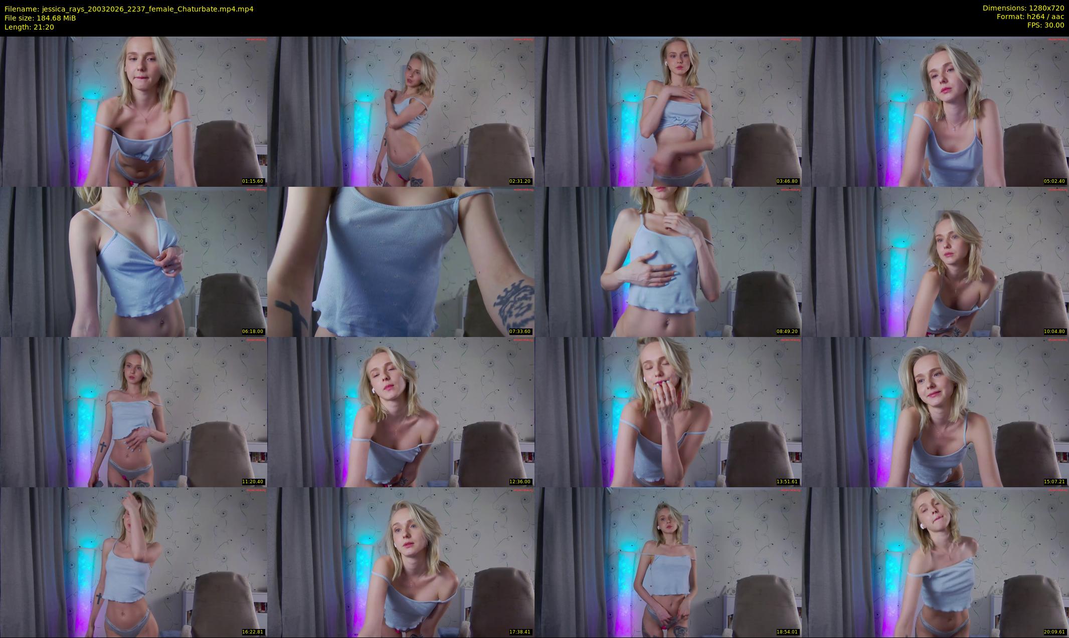jessica_rays — 22 minute Chaturbate couple cam show recording, 720p, Mar 20, 2026