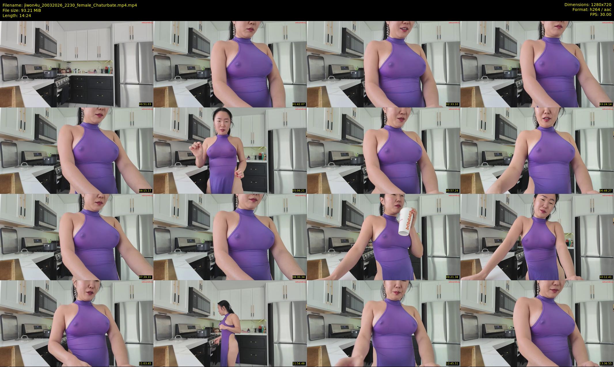 jiwon4u — 15 minute Chaturbate female cam show recording, 720p, Mar 20, 2026