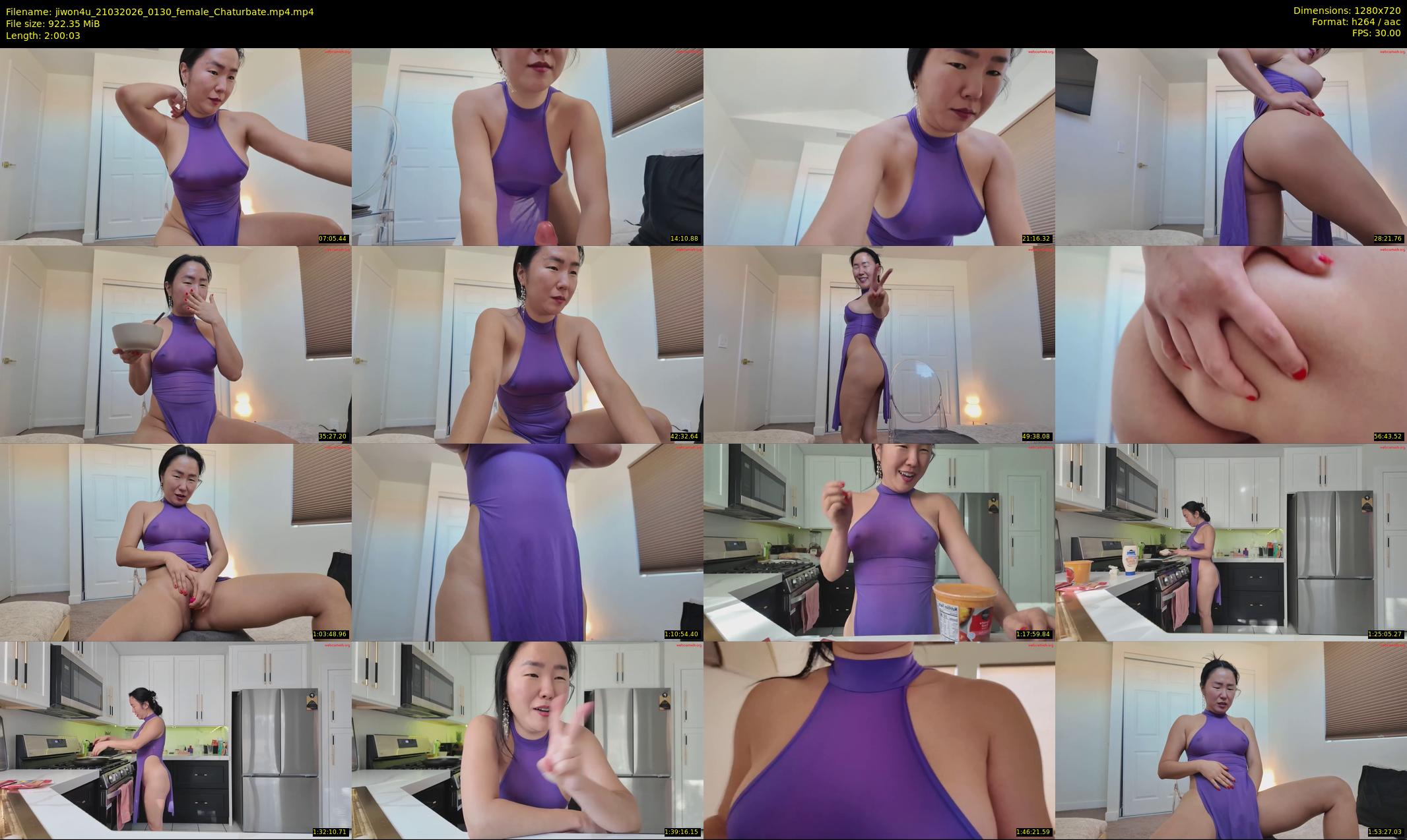 jiwon4u — 121 minute Chaturbate female cam show recording, 720p, Mar 21, 2026