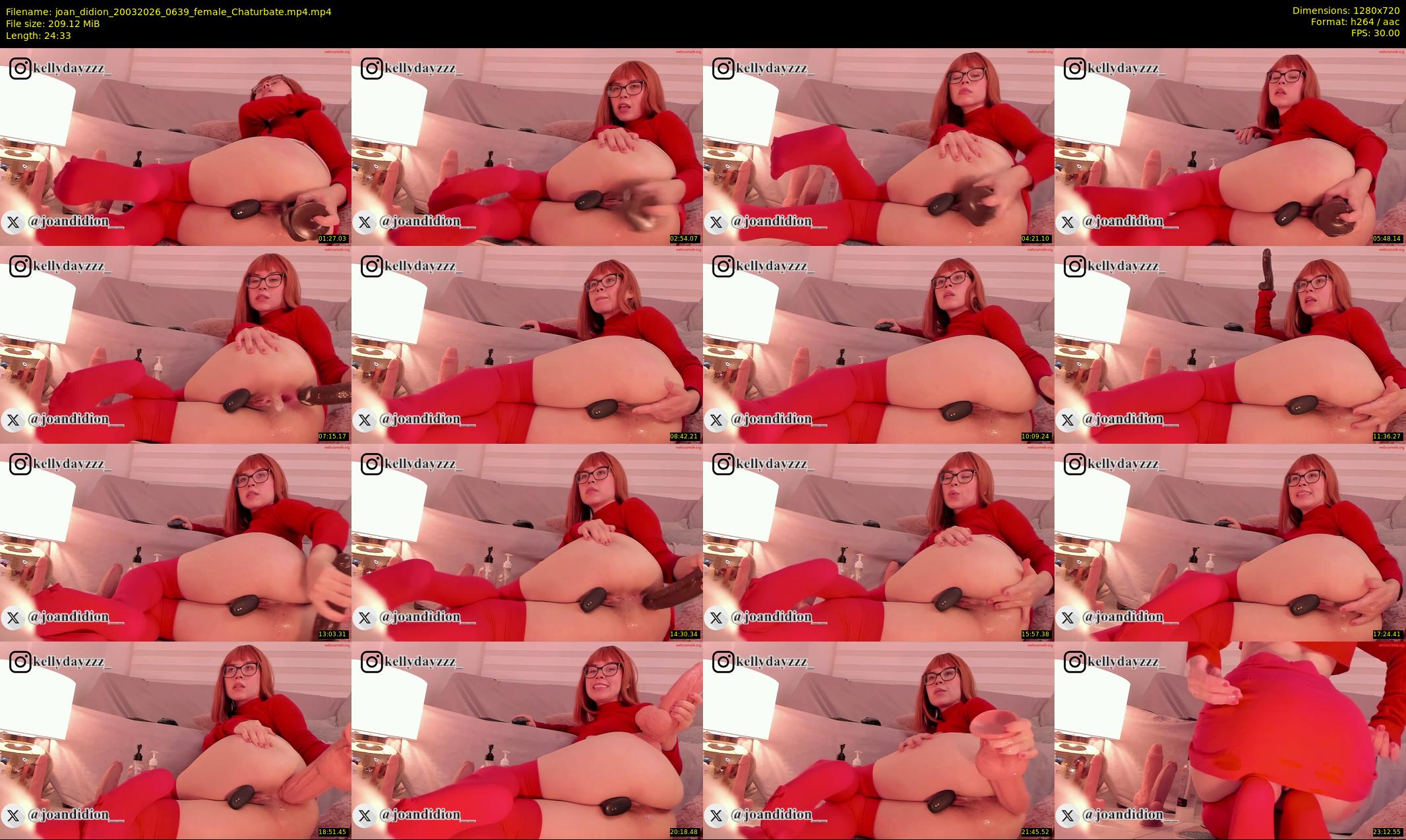 joan_didion — 25 minute Chaturbate female cam show recording, 720p, Mar 20, 2026