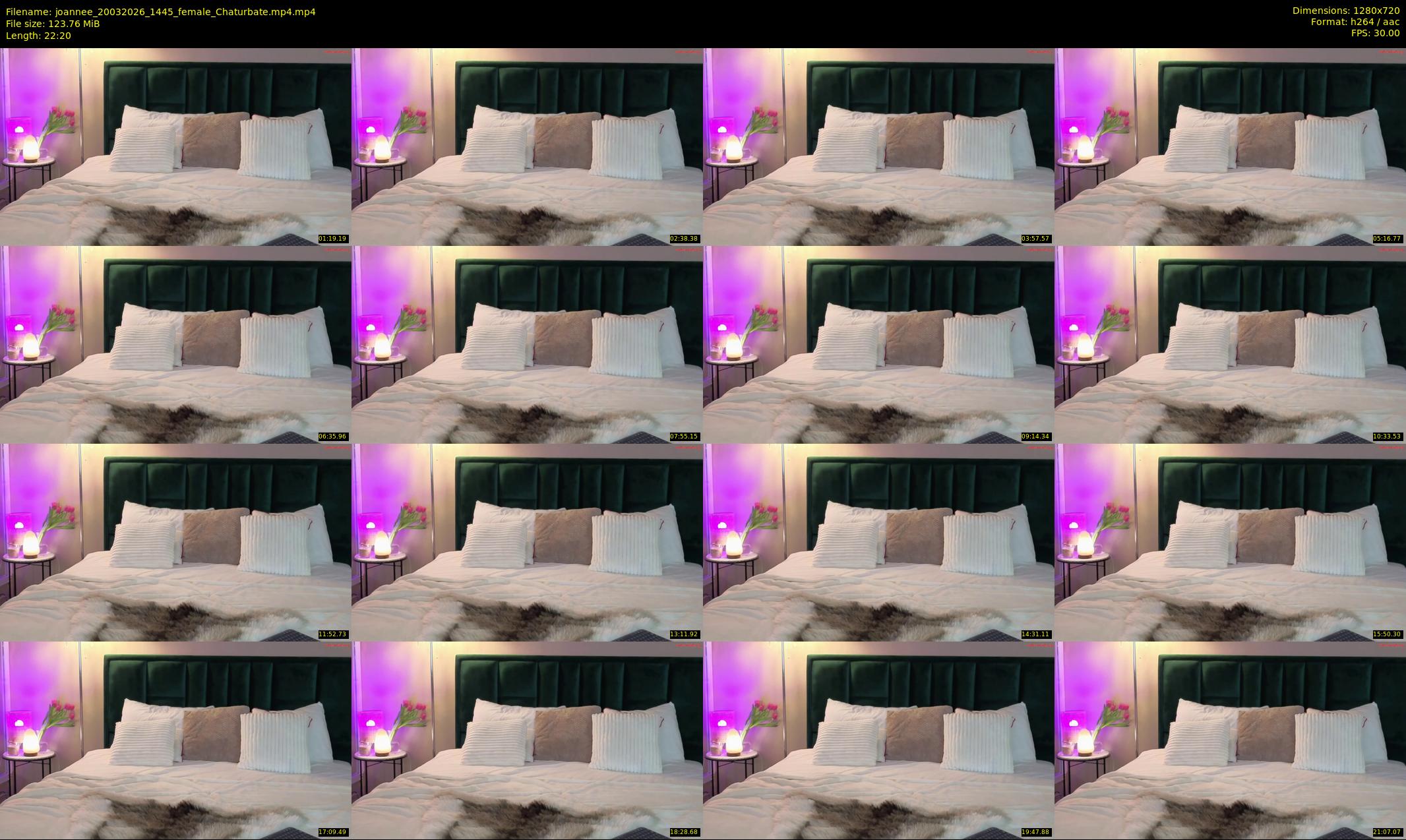 joannee — 23 minute Chaturbate female cam show recording, 720p, Mar 20, 2026