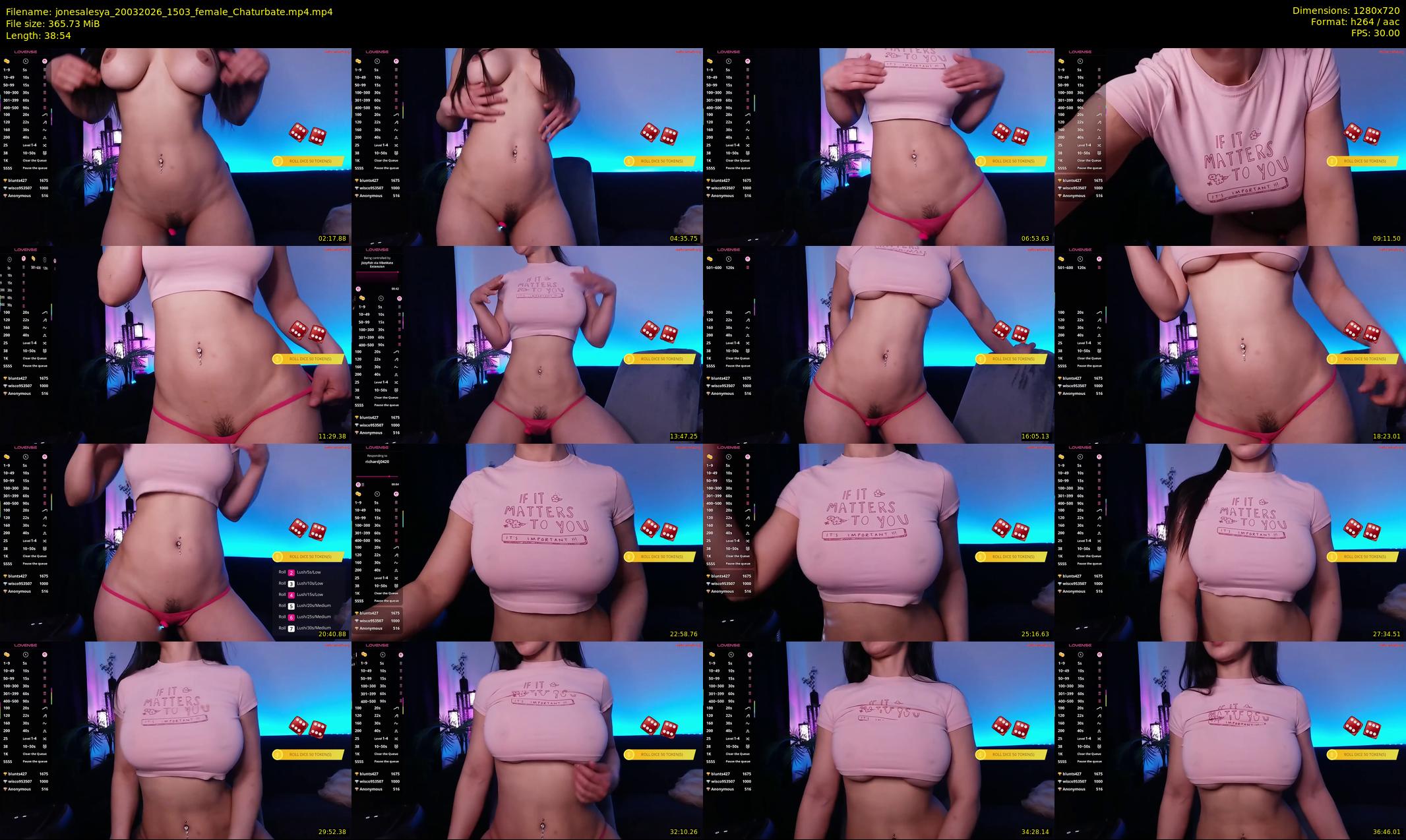 jonesalesya — 39 minute Chaturbate female cam show recording, 720p, Mar 20, 2026