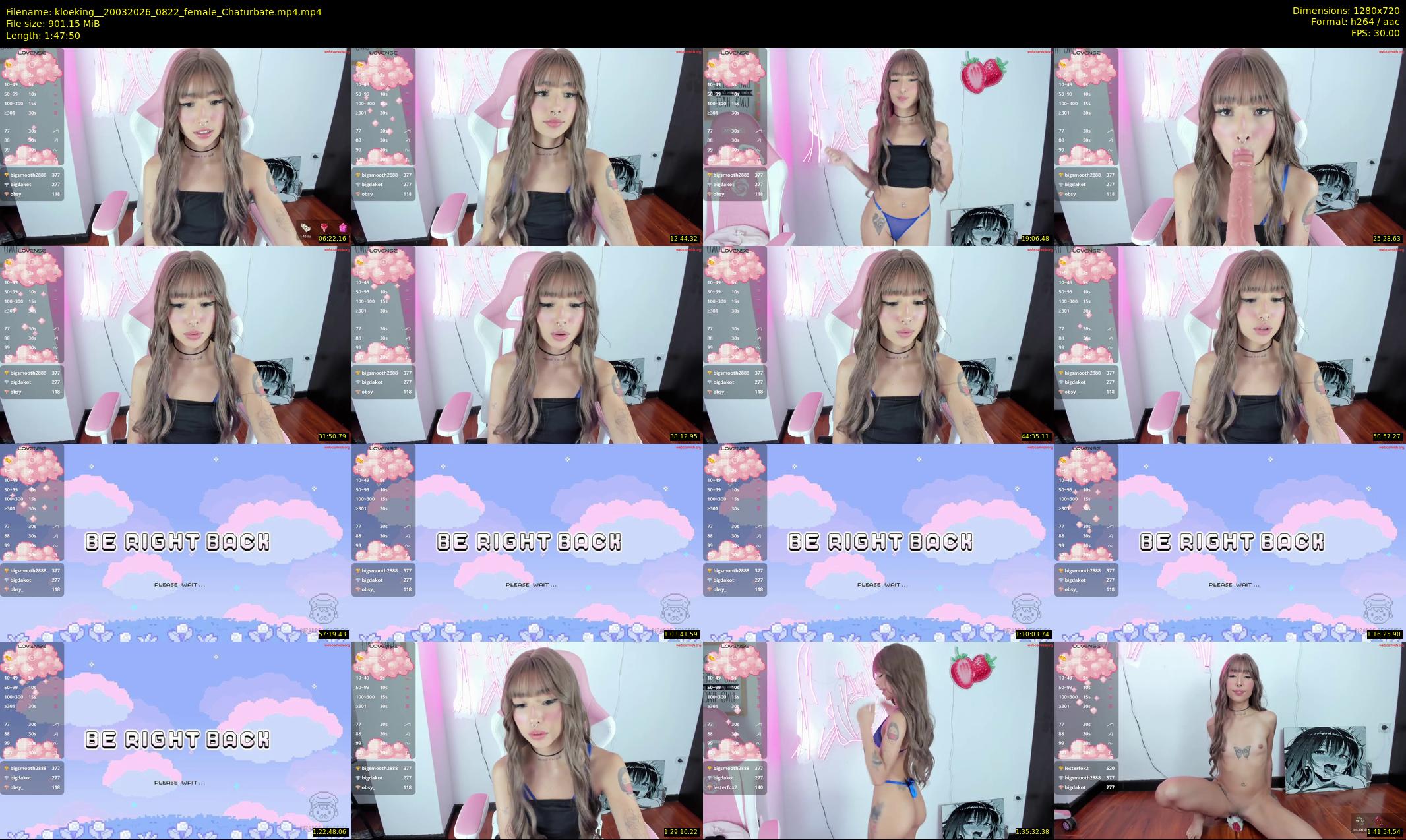 kloeking_ — 108 minute Chaturbate female cam show recording, 720p, Mar 20, 2026