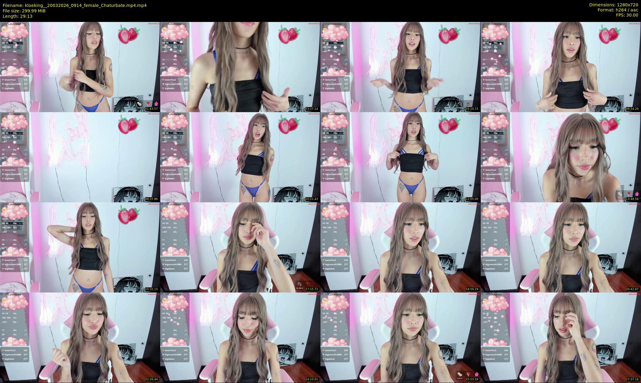 kloeking_ — 30 minute Chaturbate female cam show recording, 720p, Mar 20, 2026