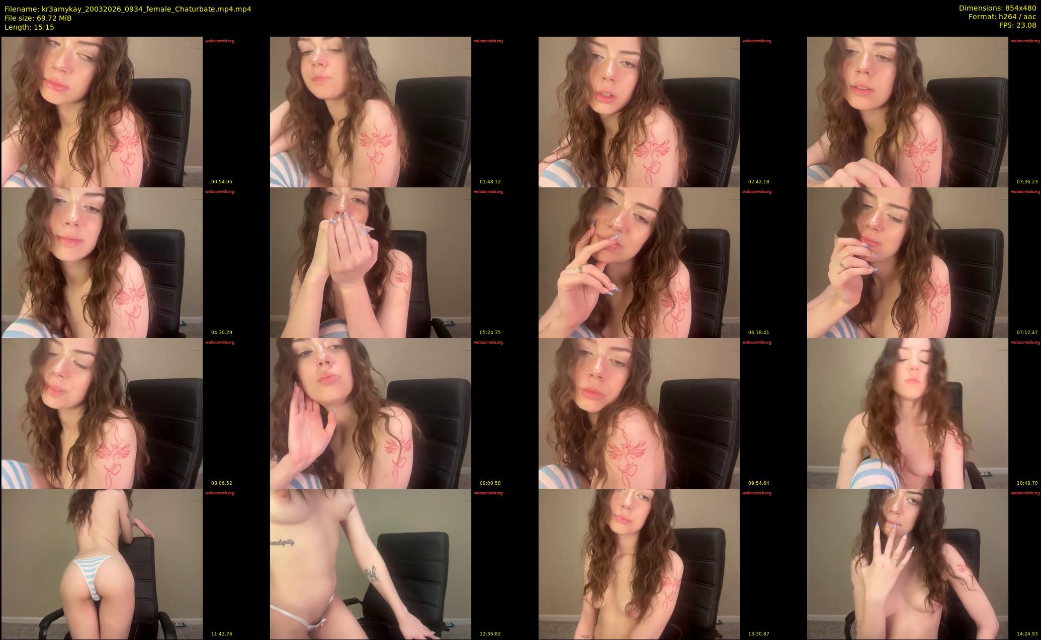 kr3amykay — 16 minute Chaturbate female cam show recording, 480p, Mar 20, 2026