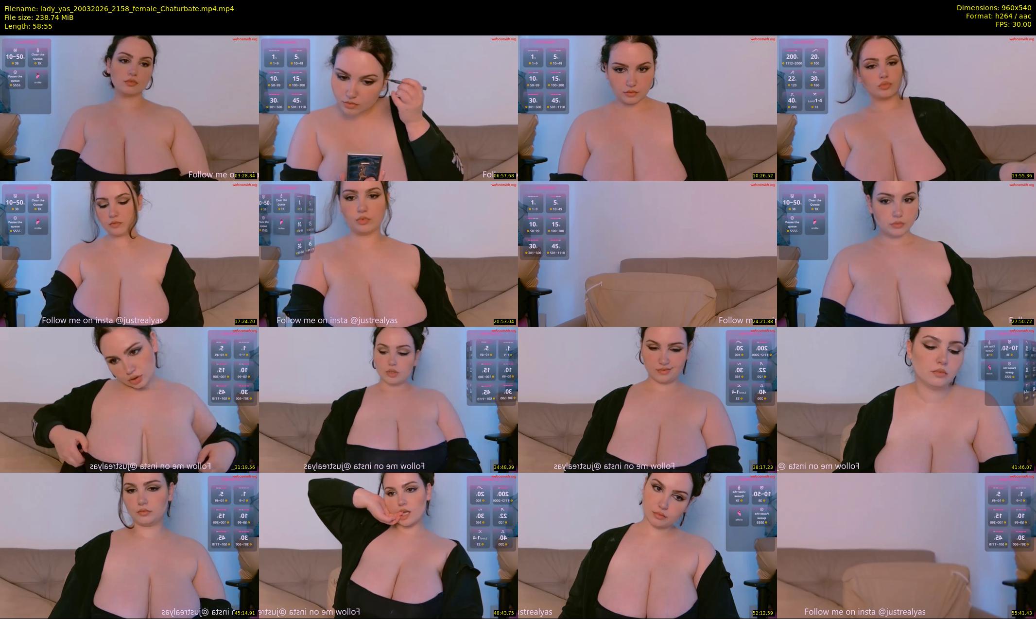 lady_yas — 59 minute Chaturbate female cam show recording, 480p, Mar 20, 2026