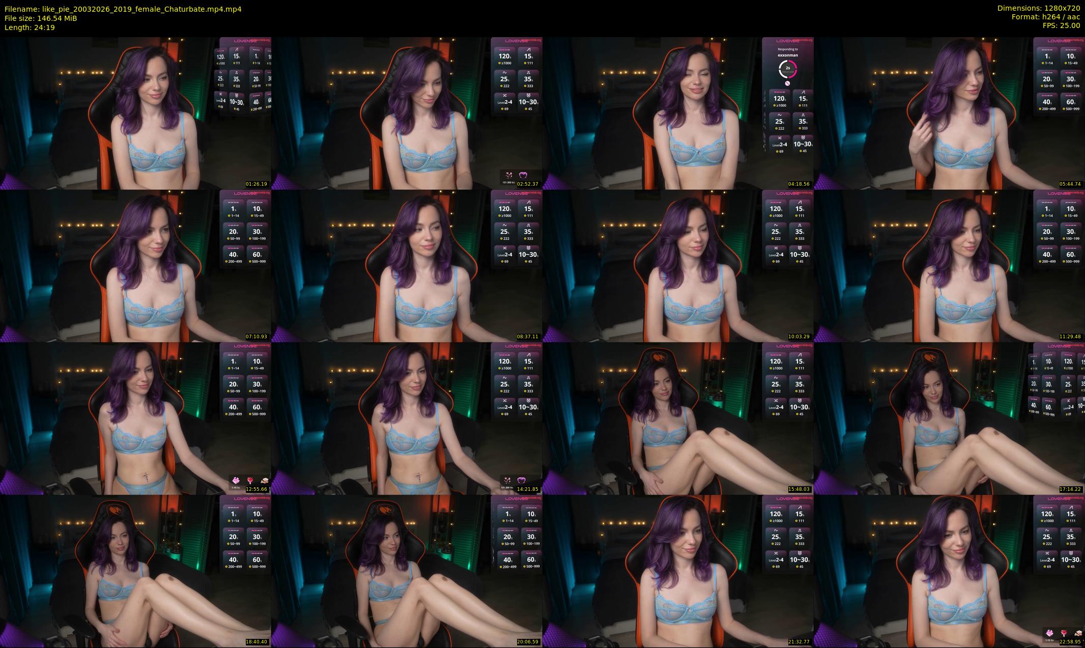 like_pie — 25 minute Chaturbate couple cam show recording, 720p, Mar 20, 2026