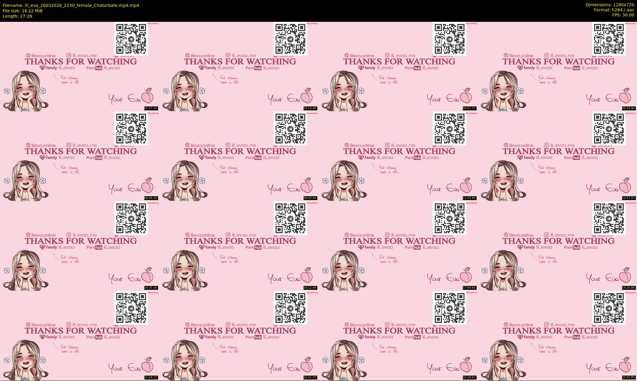 lil_eva — 28 minute Chaturbate female cam show recording, 720p, Mar 20, 2026
