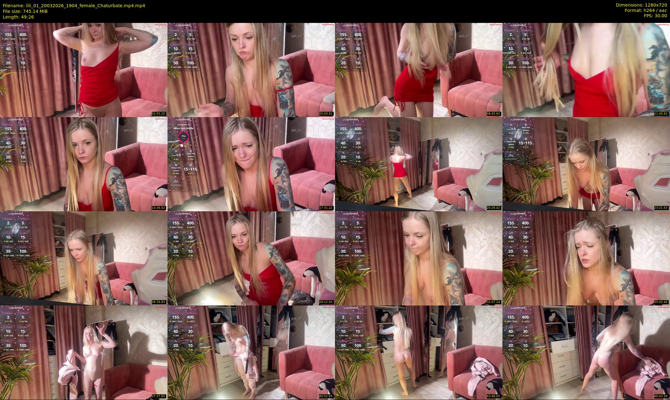 lili_01 — 50 minute Chaturbate female cam show recording, 720p, Mar 20, 2026