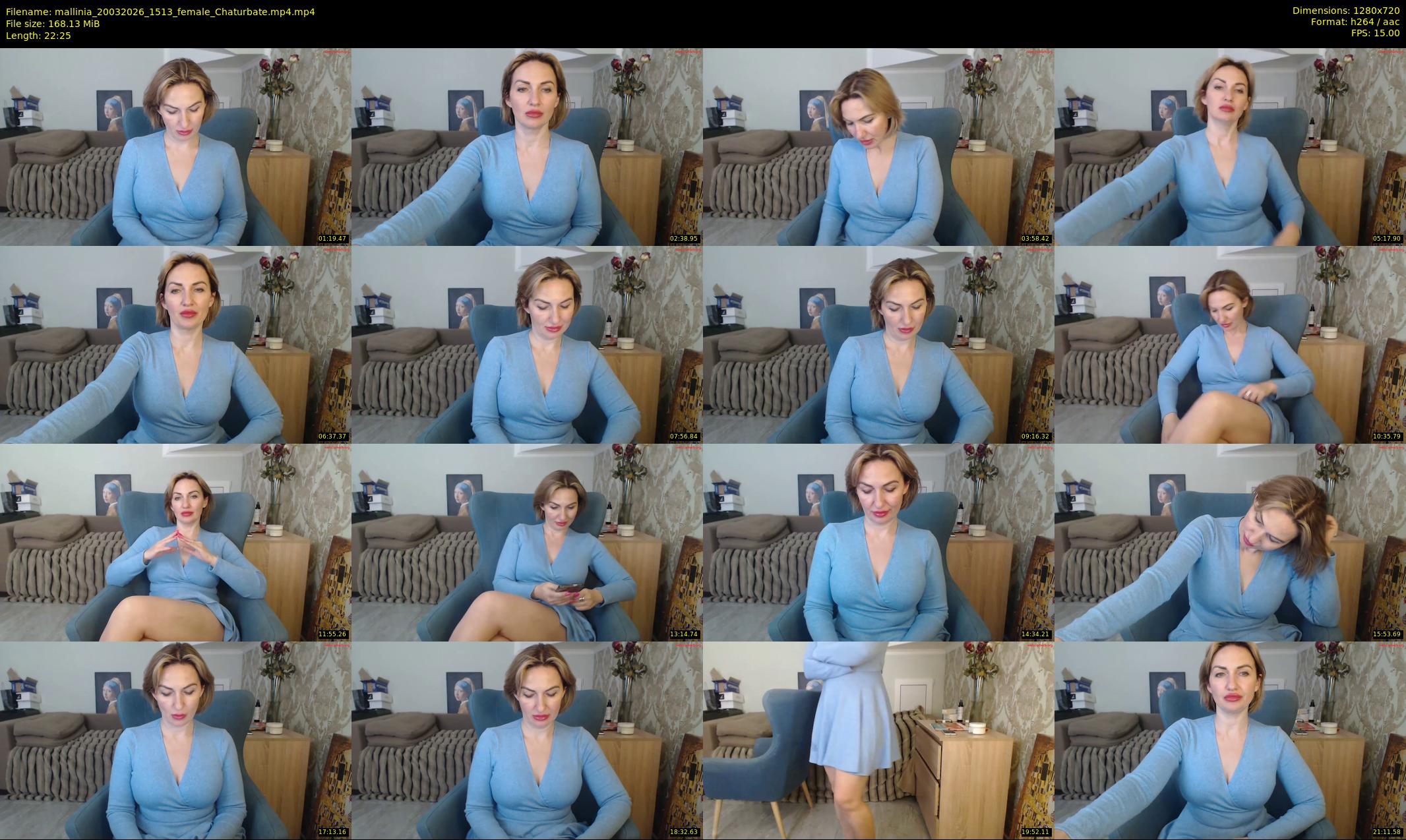 mallinia — 23 minute Chaturbate female cam show recording, 720p, Mar 20, 2026