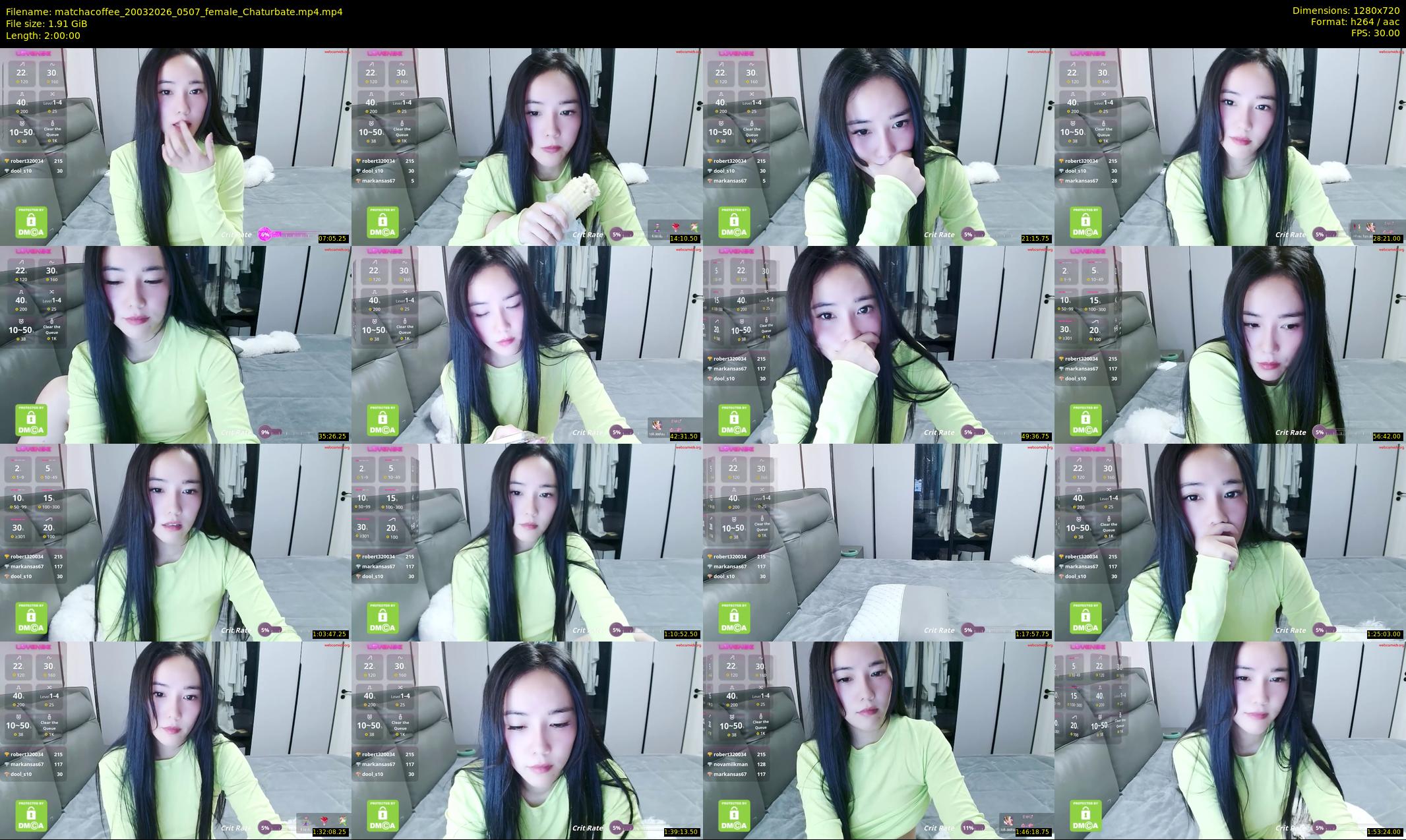 matchacoffee — 120 minute Chaturbate female cam show recording, 720p, Mar 20, 2026
