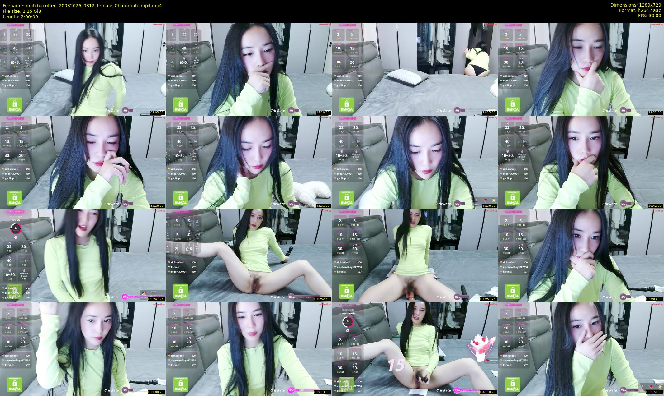 matchacoffee — 120 minute Chaturbate female cam show recording, 720p, Mar 20, 2026