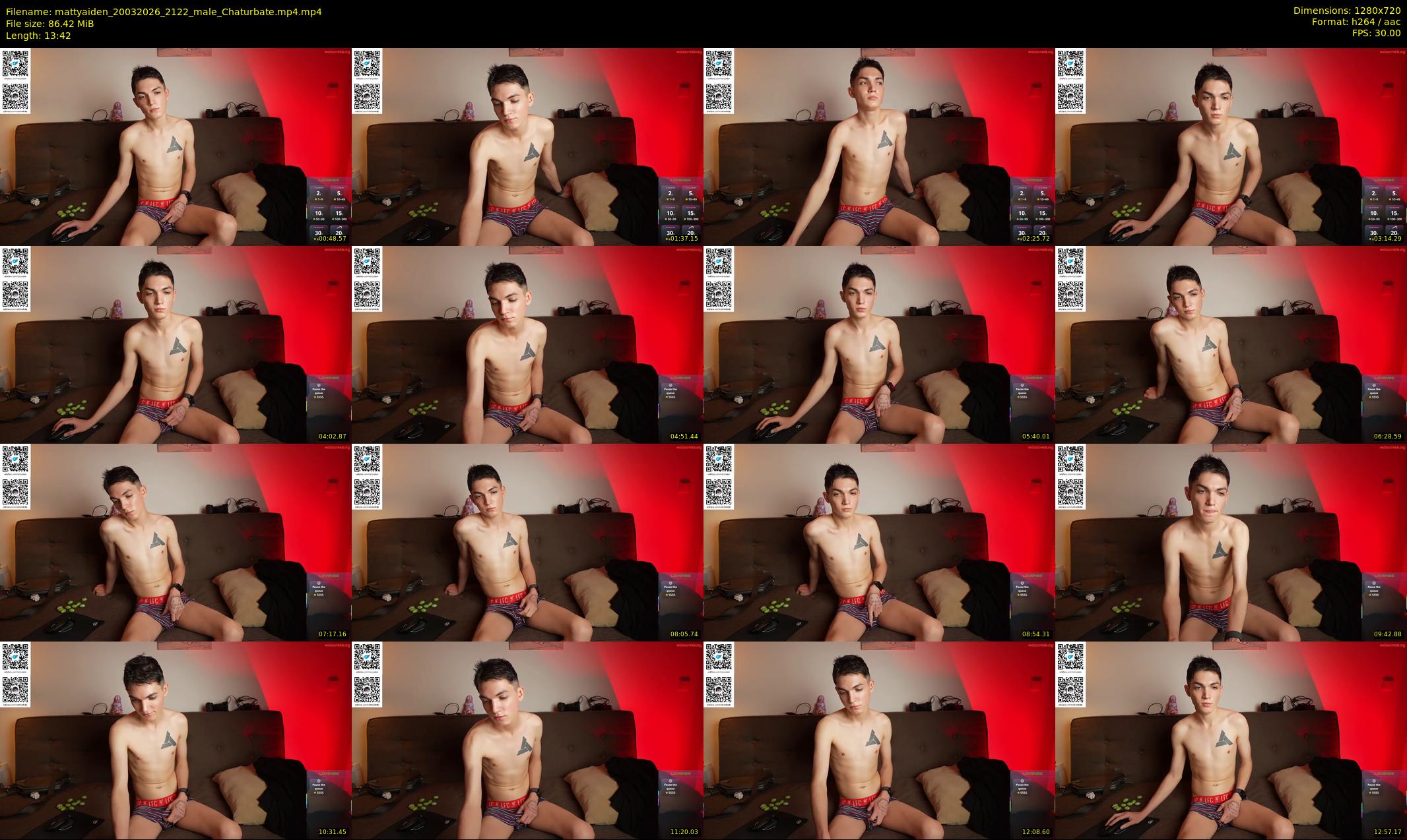mattyaiden — 14 minute Chaturbate male cam show recording, 720p, Mar 20, 2026