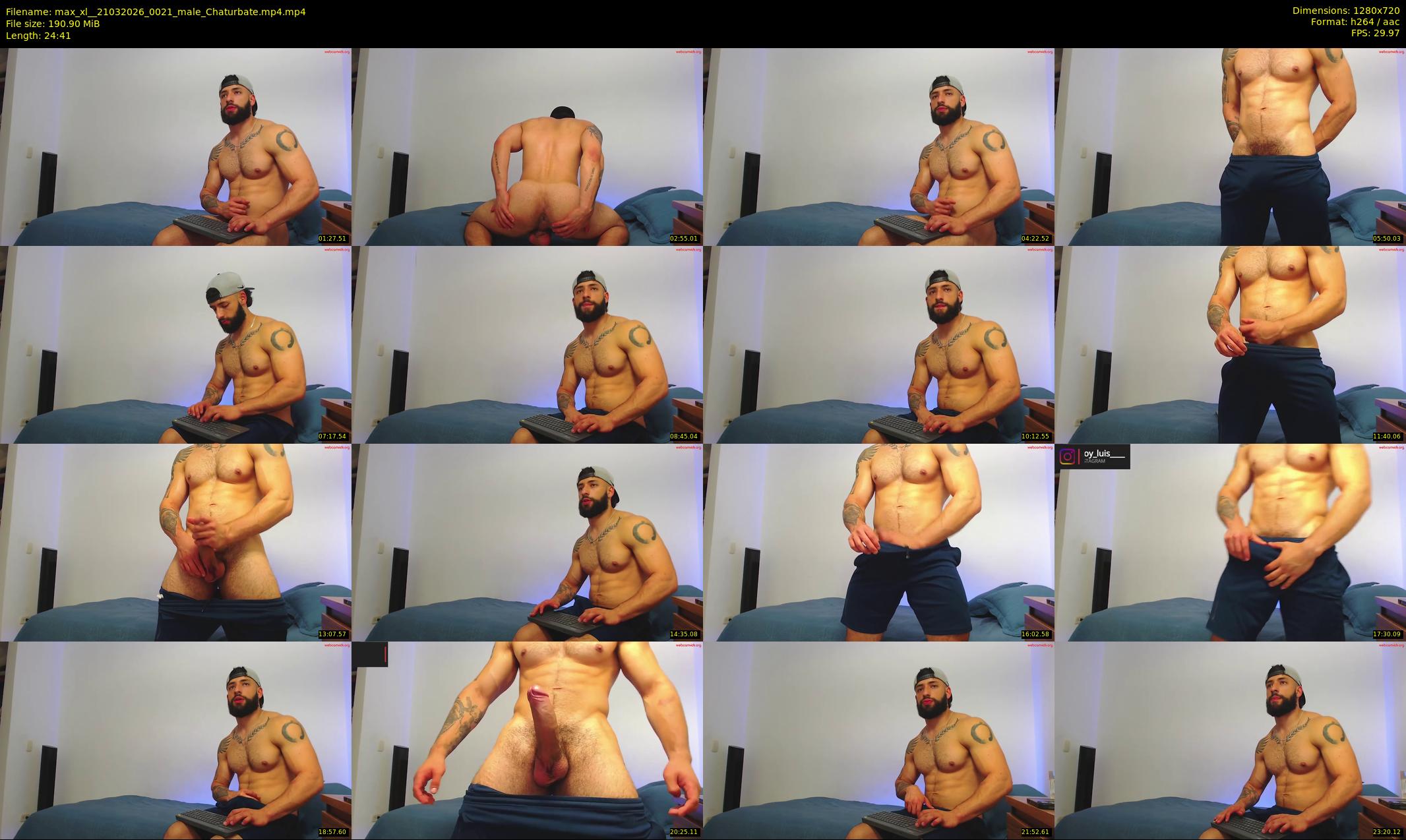 max_xl_ — 25 minute Chaturbate male cam show recording, 720p, Mar 21, 2026