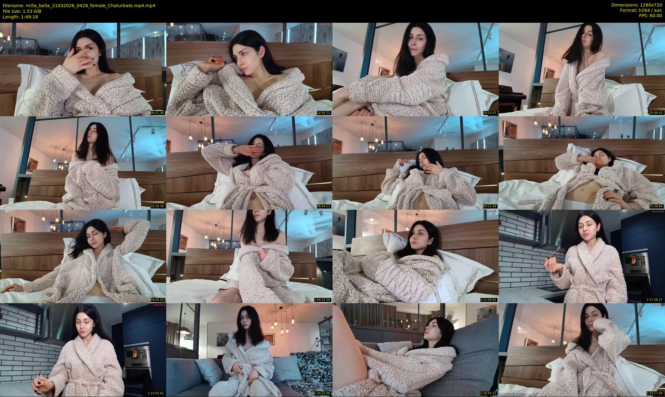 milla_bella — 110 minute Chaturbate female cam show recording, 720p, Mar 21, 2026