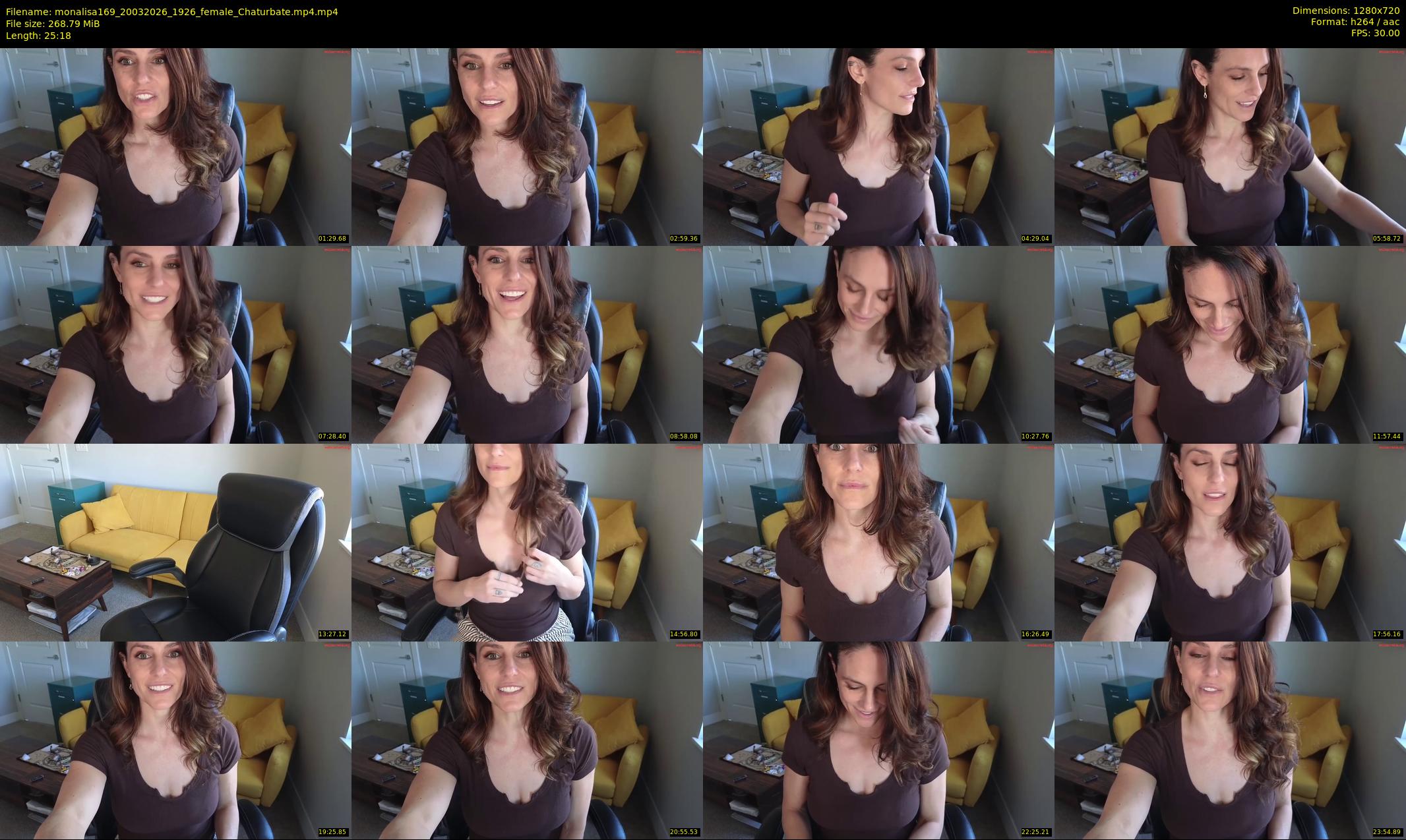 monalisa169 — 26 minute Chaturbate female cam show recording, 720p, Mar 20, 2026